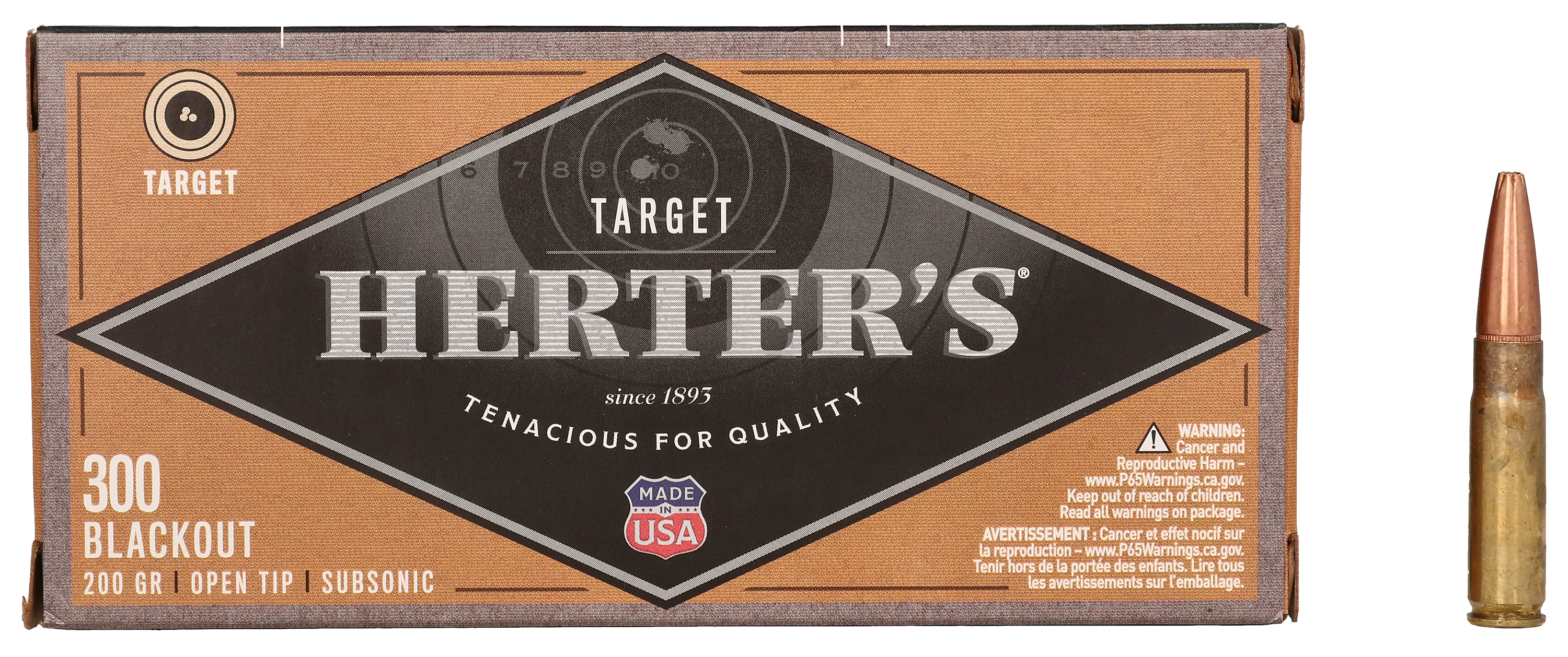 Herter's Target .300 AAC Blackout 200 Grain Centerfire Rifle Ammo
