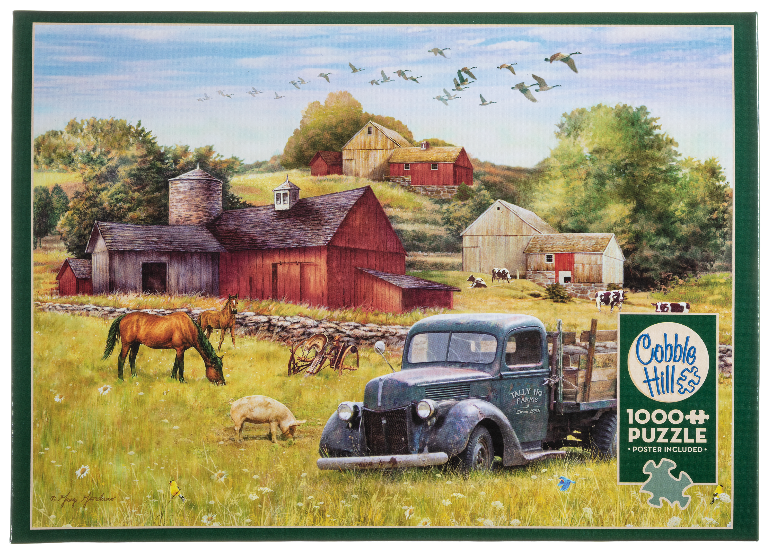 Cobble Hill A Summer Afternoon on the Farm at Tally Ho 1,000-Piece Jigsaw Puzzle
