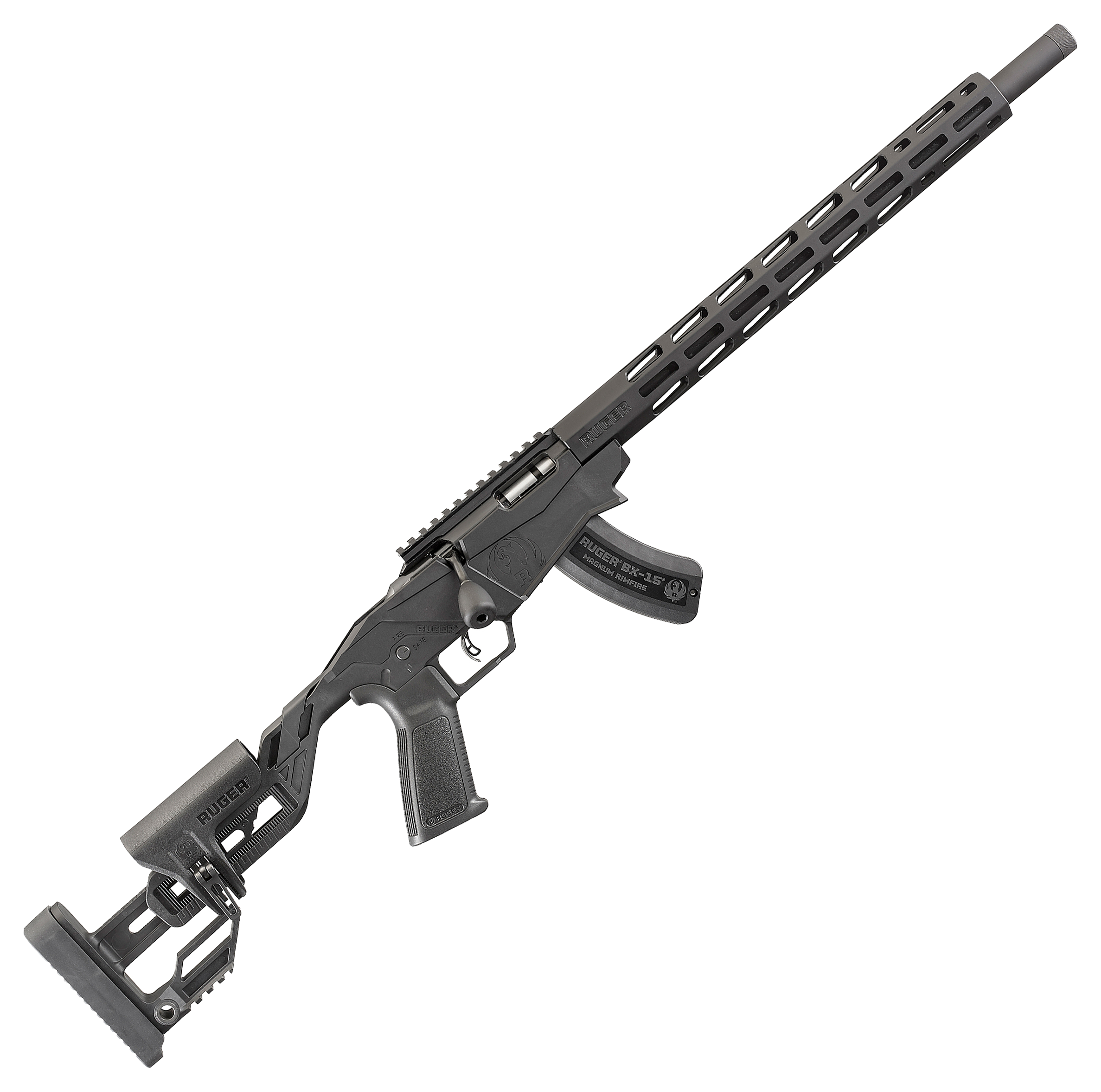 Image of Ruger Precision Rimfire Bolt-Action Rifle - .22 Magnum - 15 + 1 Round Capacity - Black