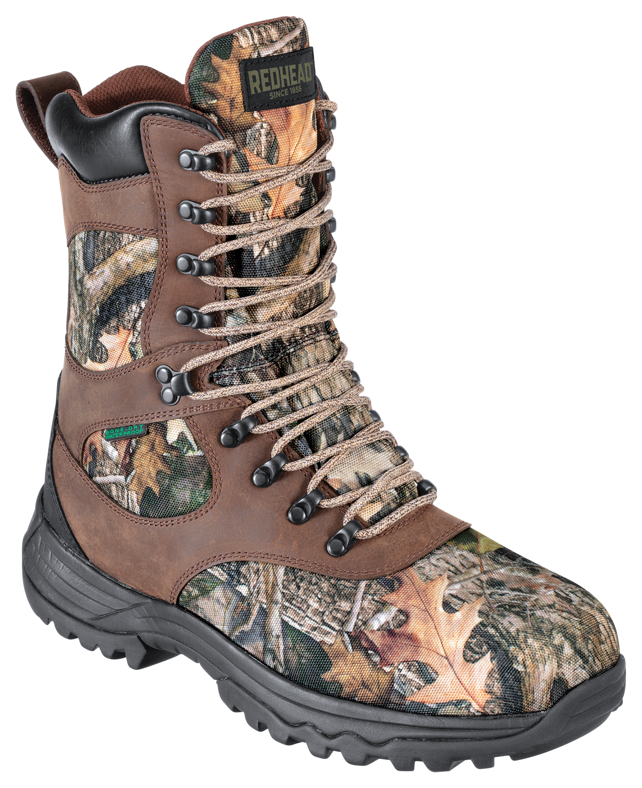 Image of RedHead Expedition Ultra BONE-DRY Insulated Waterproof Hunting Boots for Men - Brown/TrueTimber Kanati - 12M