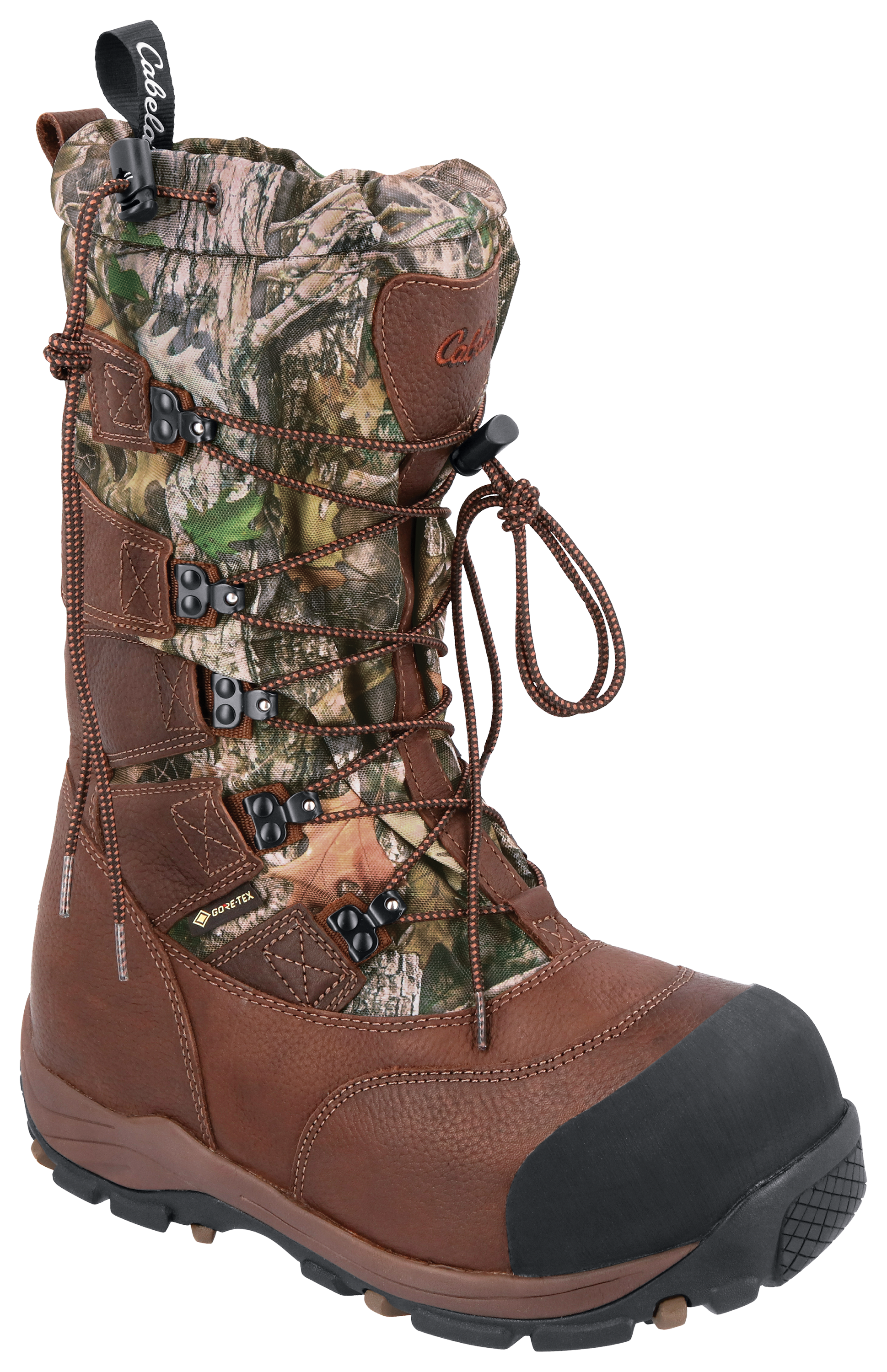 Cabela's Saskatchewan GORE-TEX Insulated Hunting Boots for Men - Dark Brown/TrueTimber Kanati - 9M