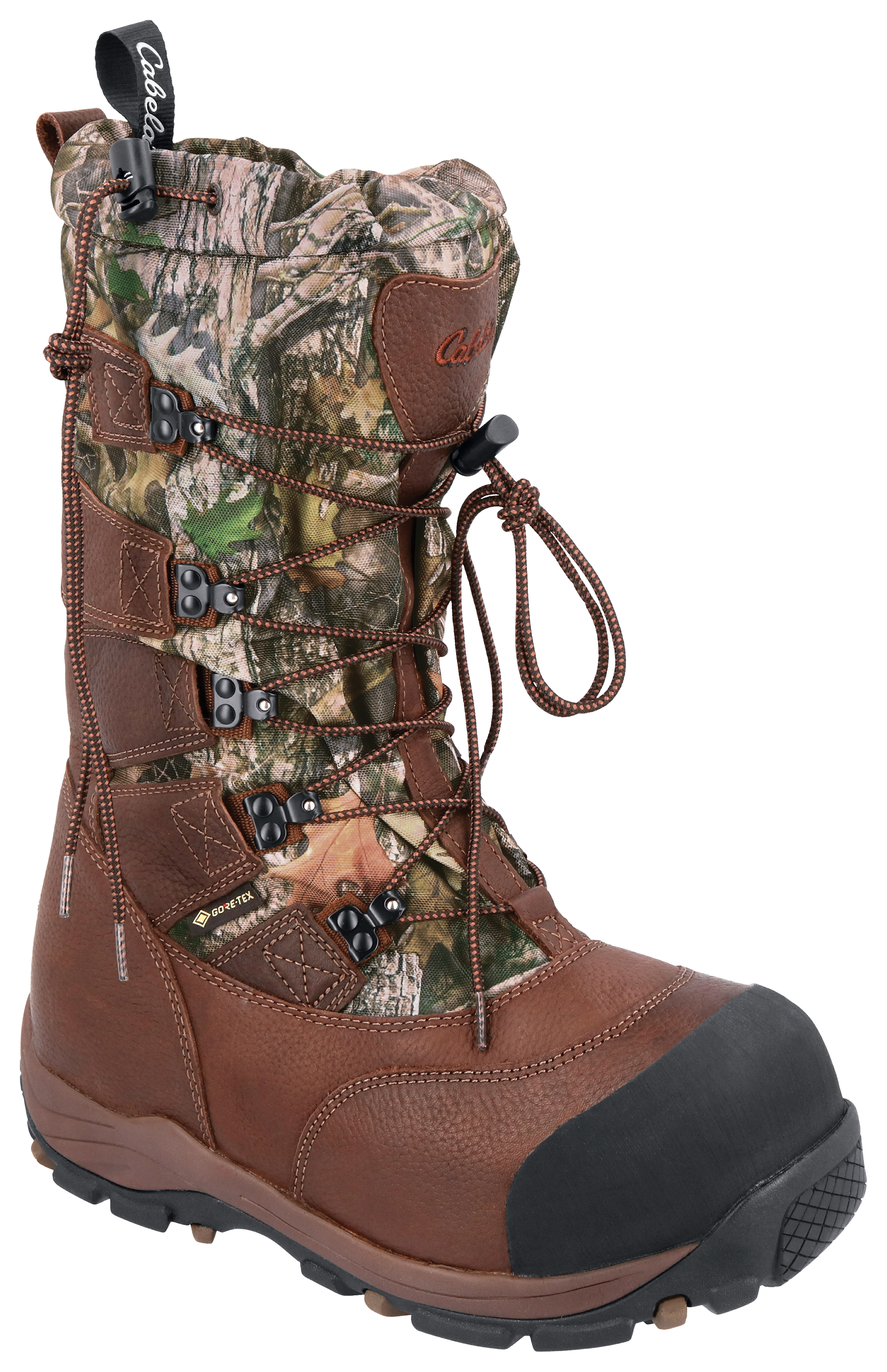 Image of Cabela's Saskatchewan GORE-TEX Insulated Hunting Boots for Men - Dark Brown/TrueTimber Kanati - 12M