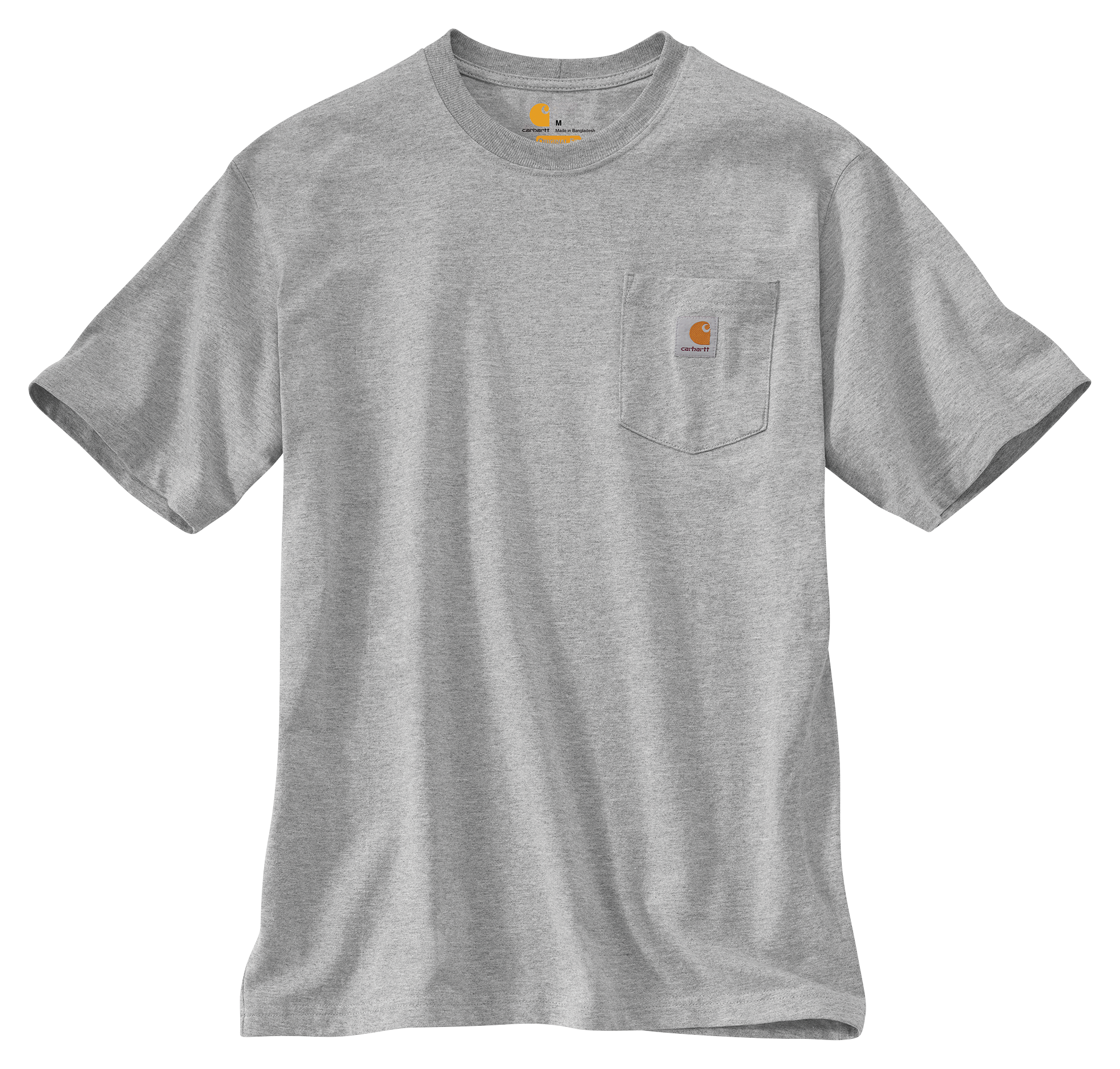 Image of Carhartt Loose Fit Heavyweight Short-Sleeve Pocket T-Shirt for Men - Heather Gray - 4XLT