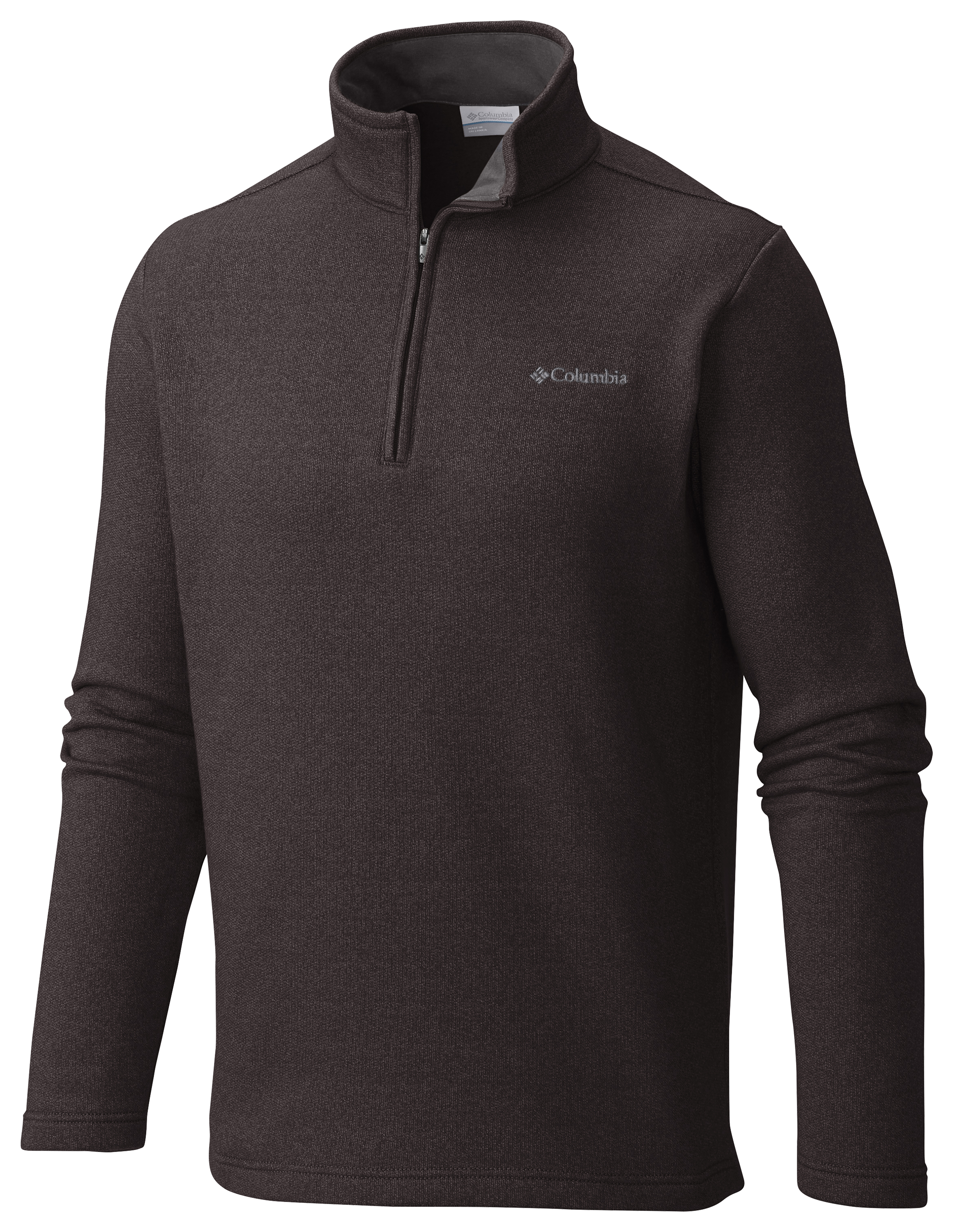 Image of Columbia Great Hart Mountain III Half-Zip Fleece Long-Sleeve Pullover for Men - Black - 4XL