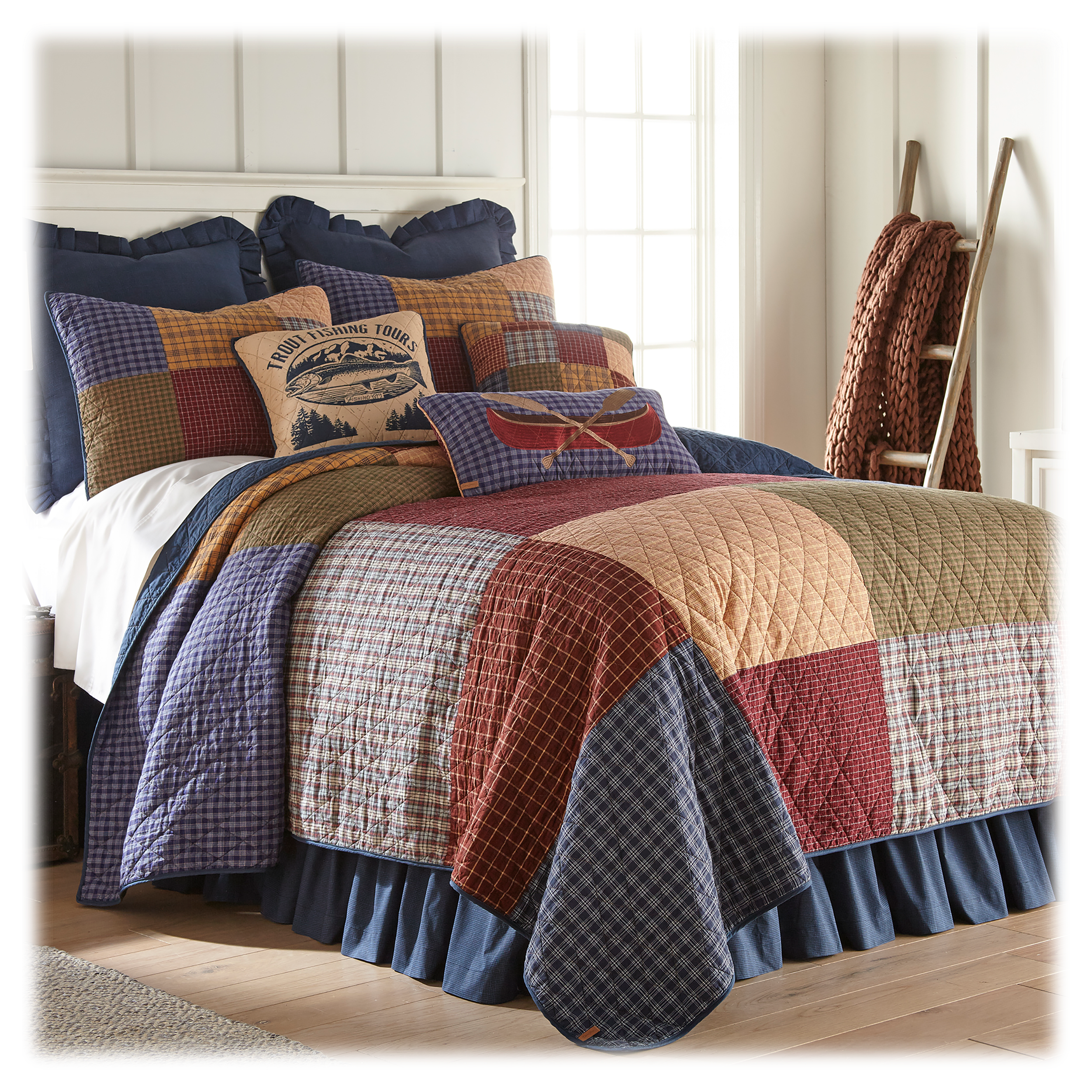 Image of Donna Sharp Lakehouse Bedding Collection Quilt Set - King