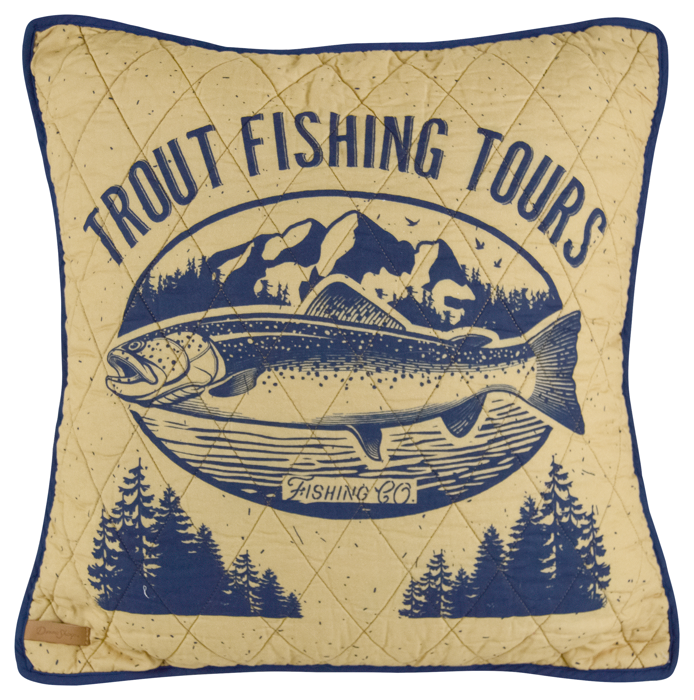 Image of Donna Sharp Lakehouse Bedding Collection Trout Pillow