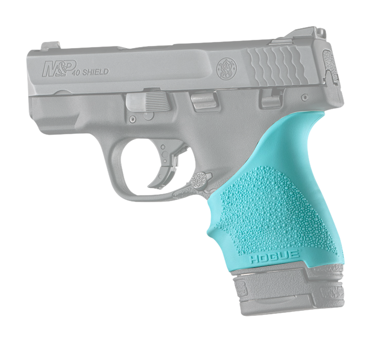 Hogue HandALL Beavertail Pistol Grip Sleeve - M &P Shield - Aqua