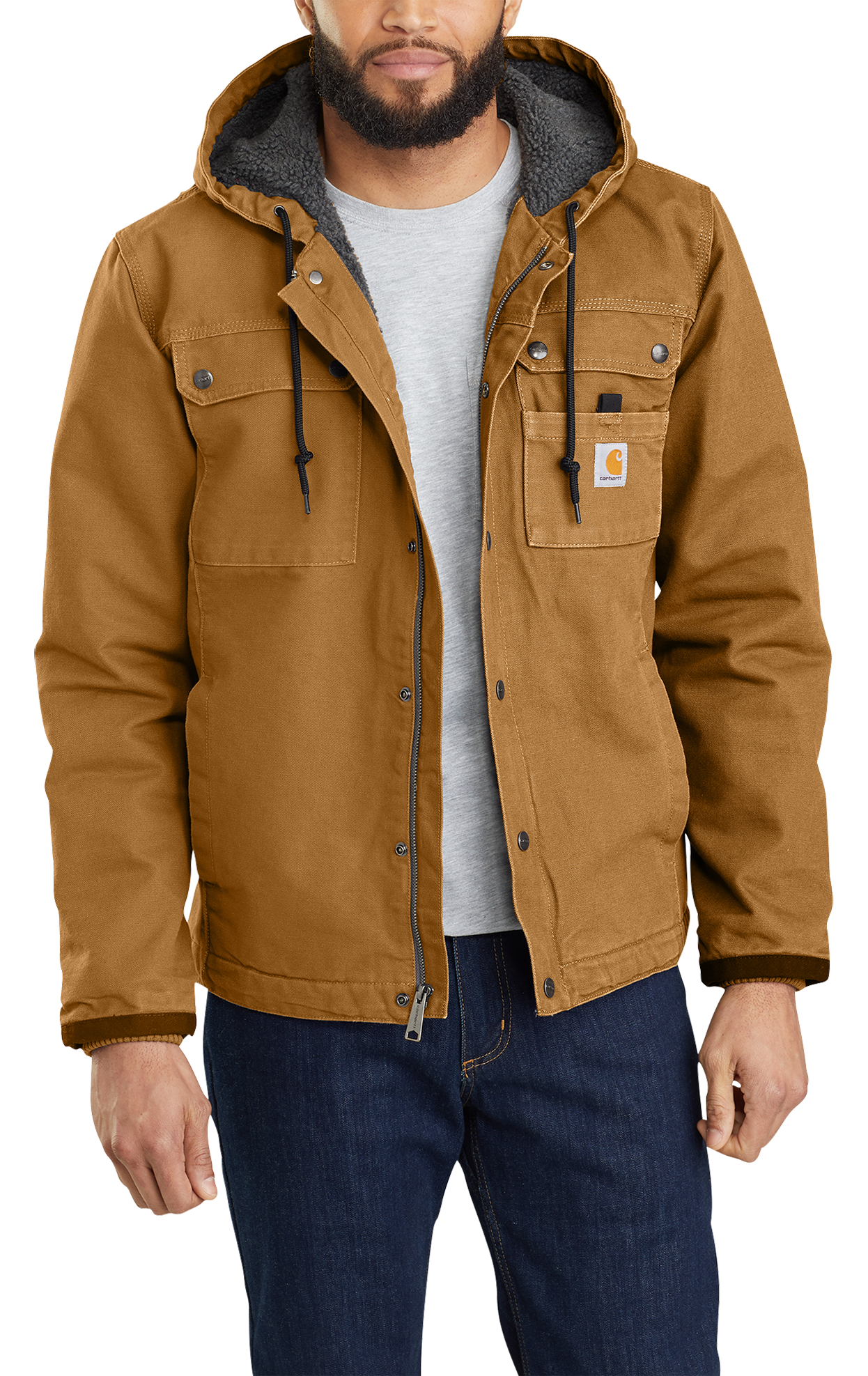 Image of Carhartt Bartlett Jacket for Men - Carhartt Brown - 2XL