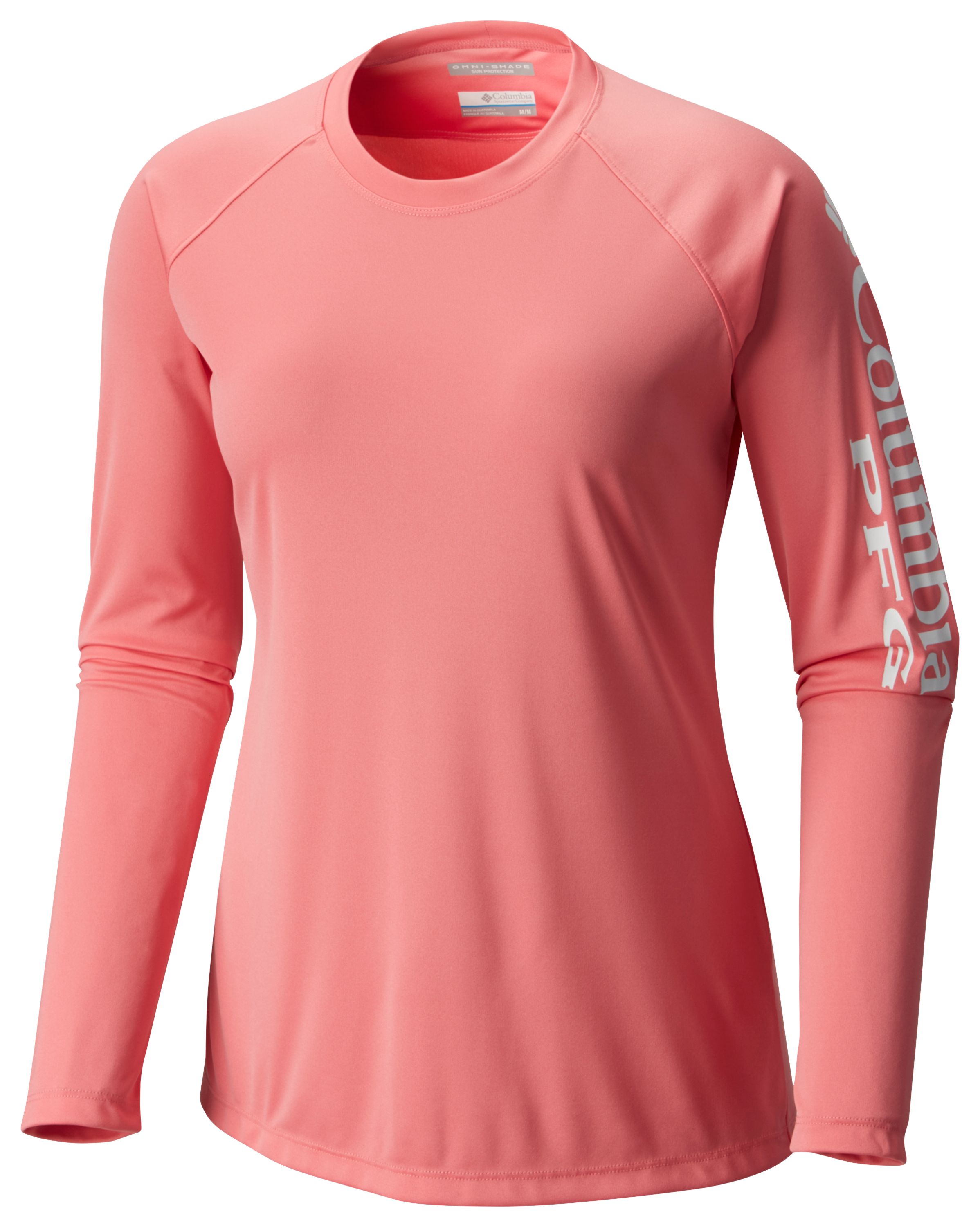 Image of Columbia PFG Tidal Tee II Long-Sleeve T-Shirt - Lollipop/White Logo