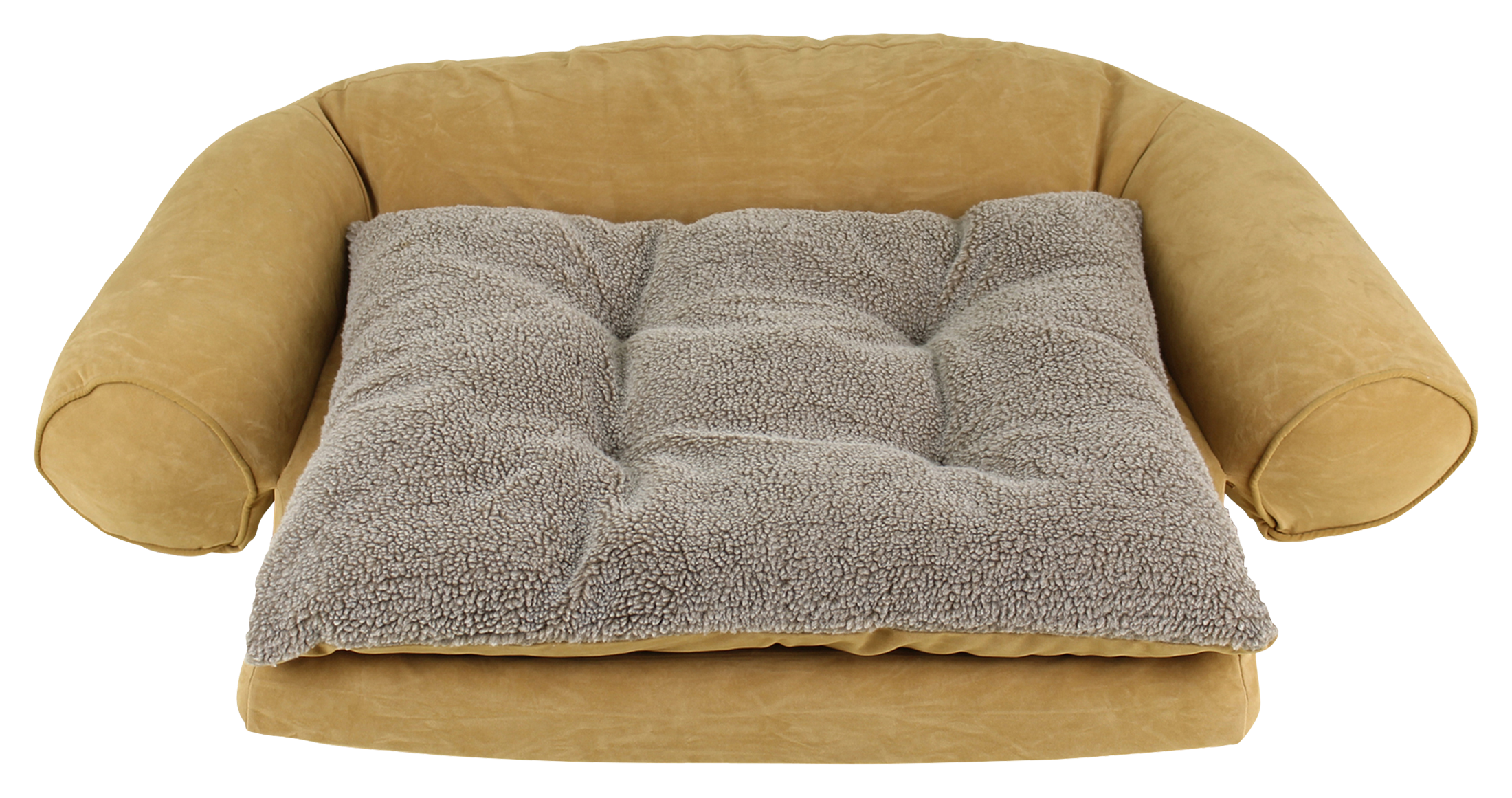 Carolina Pet Company Ortho Sleeper Comfort Couch Dog Bed - Medium - Saddle - Carolina Pet