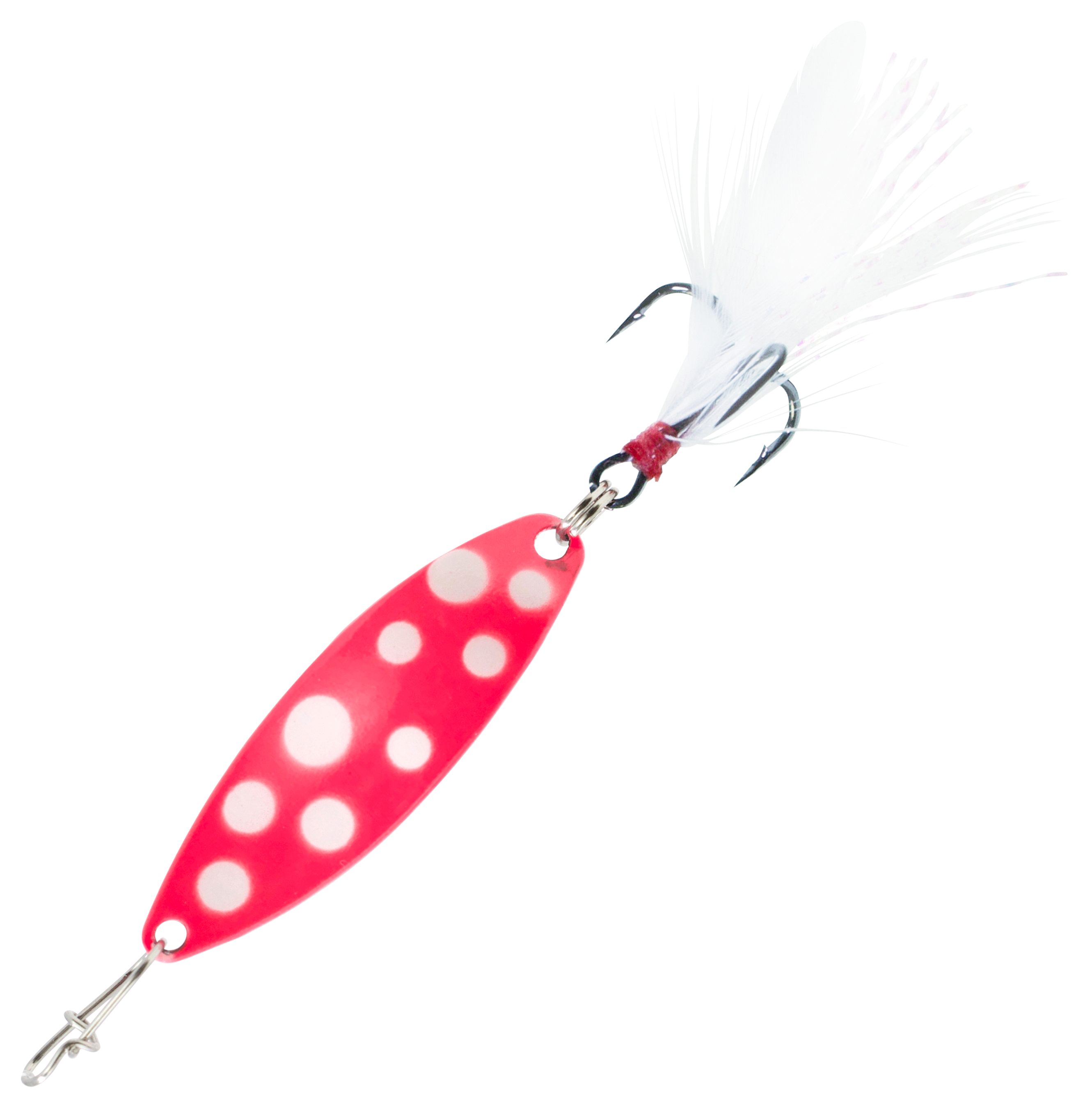 Clam Pro Tackle Leech Flutter Spoon - #10 - Glow Pink Wonderbread