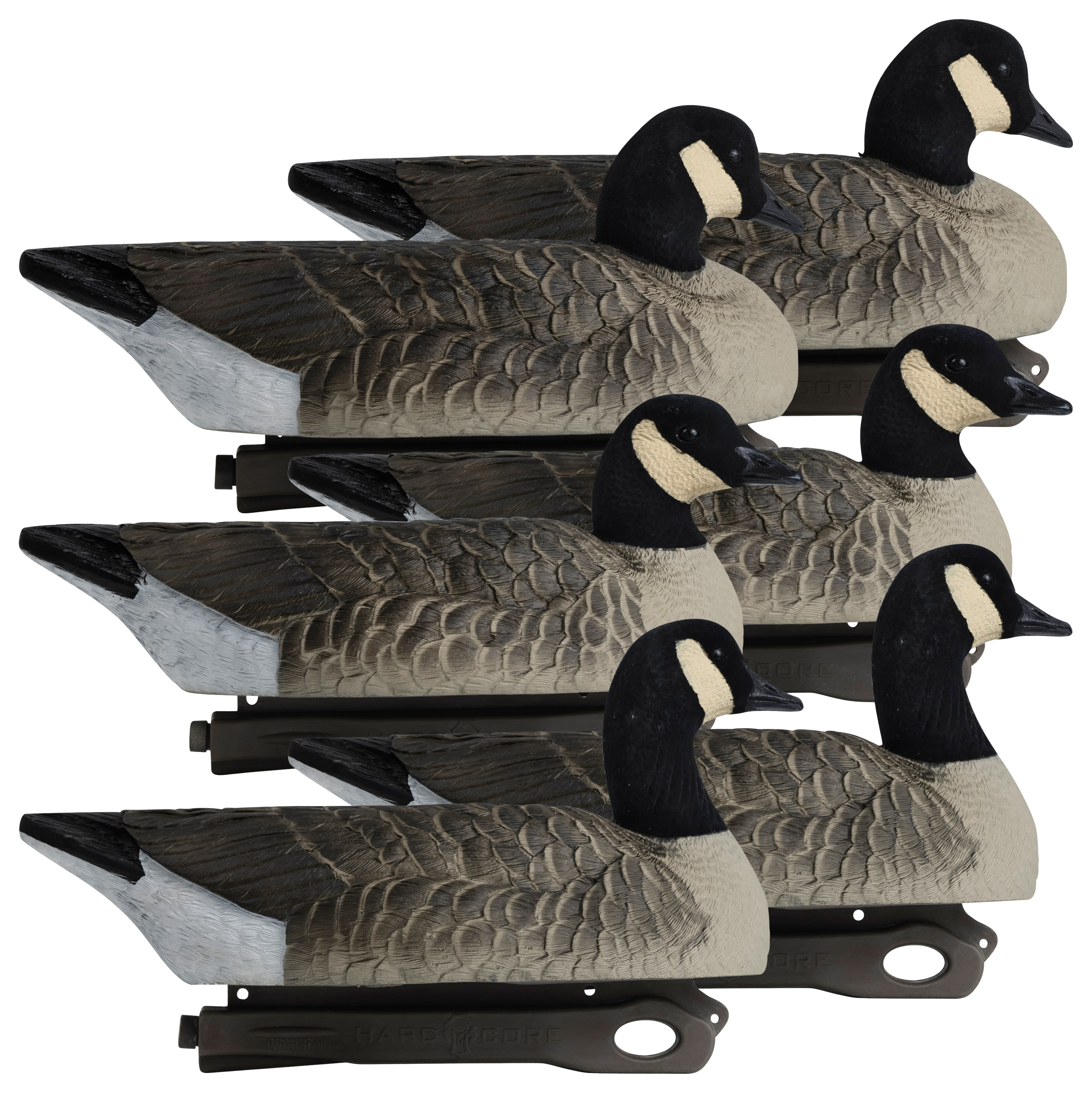 Image of Hardcore Rugged Series Lesser Canada Goose Decoy Floater Pack with Flocked Heads