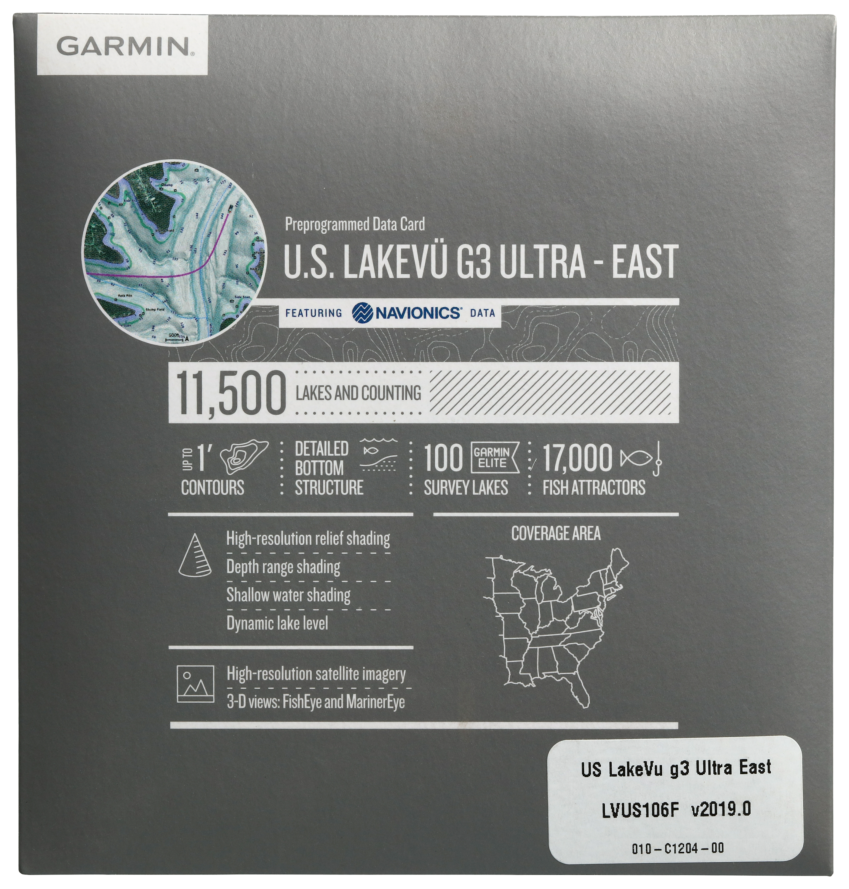 Garmin LakeVu G3 Ultra Maps Card | Cabela's