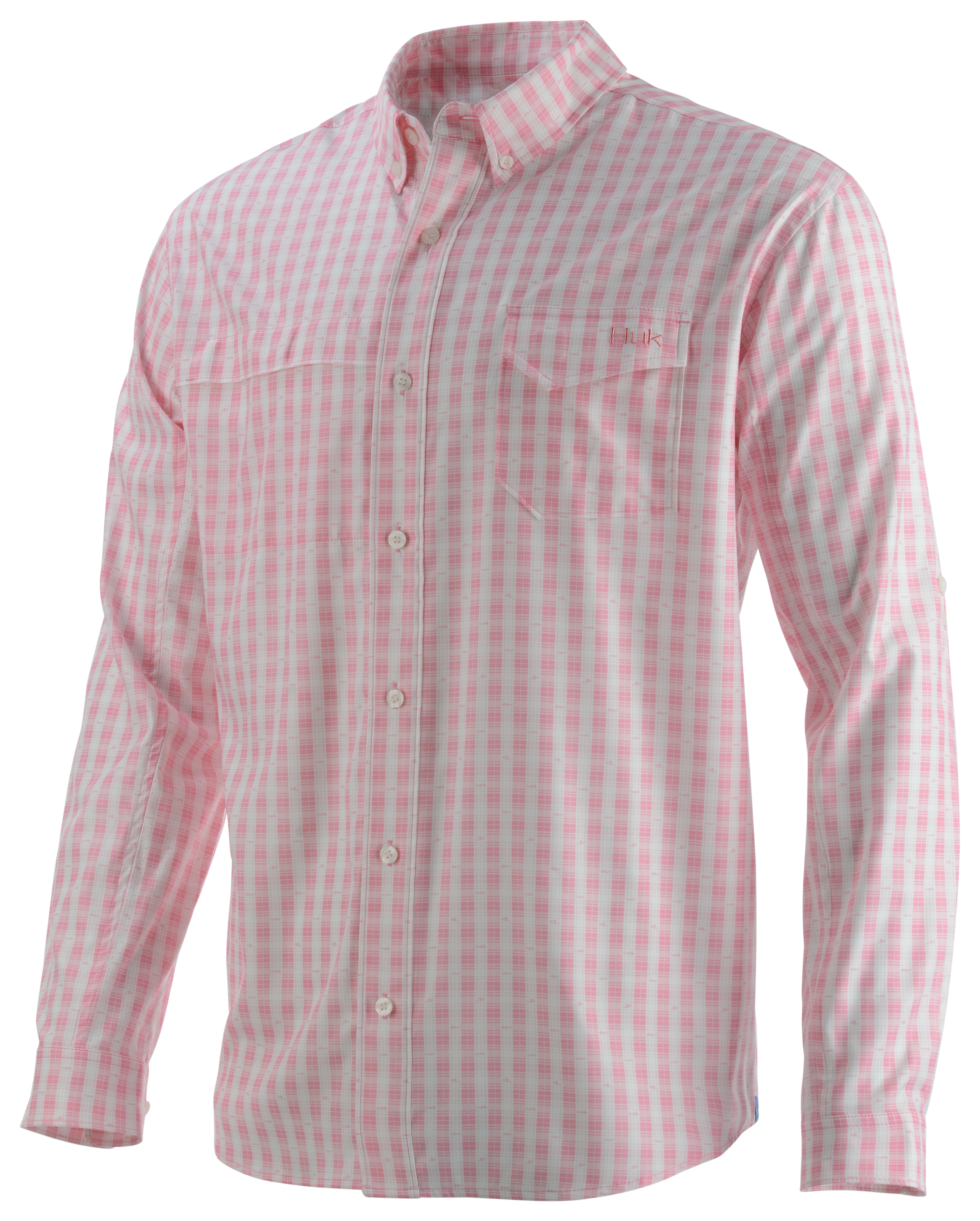 Huk Tide Point Woven Plaid Long-Sleeve Shirt for Men
