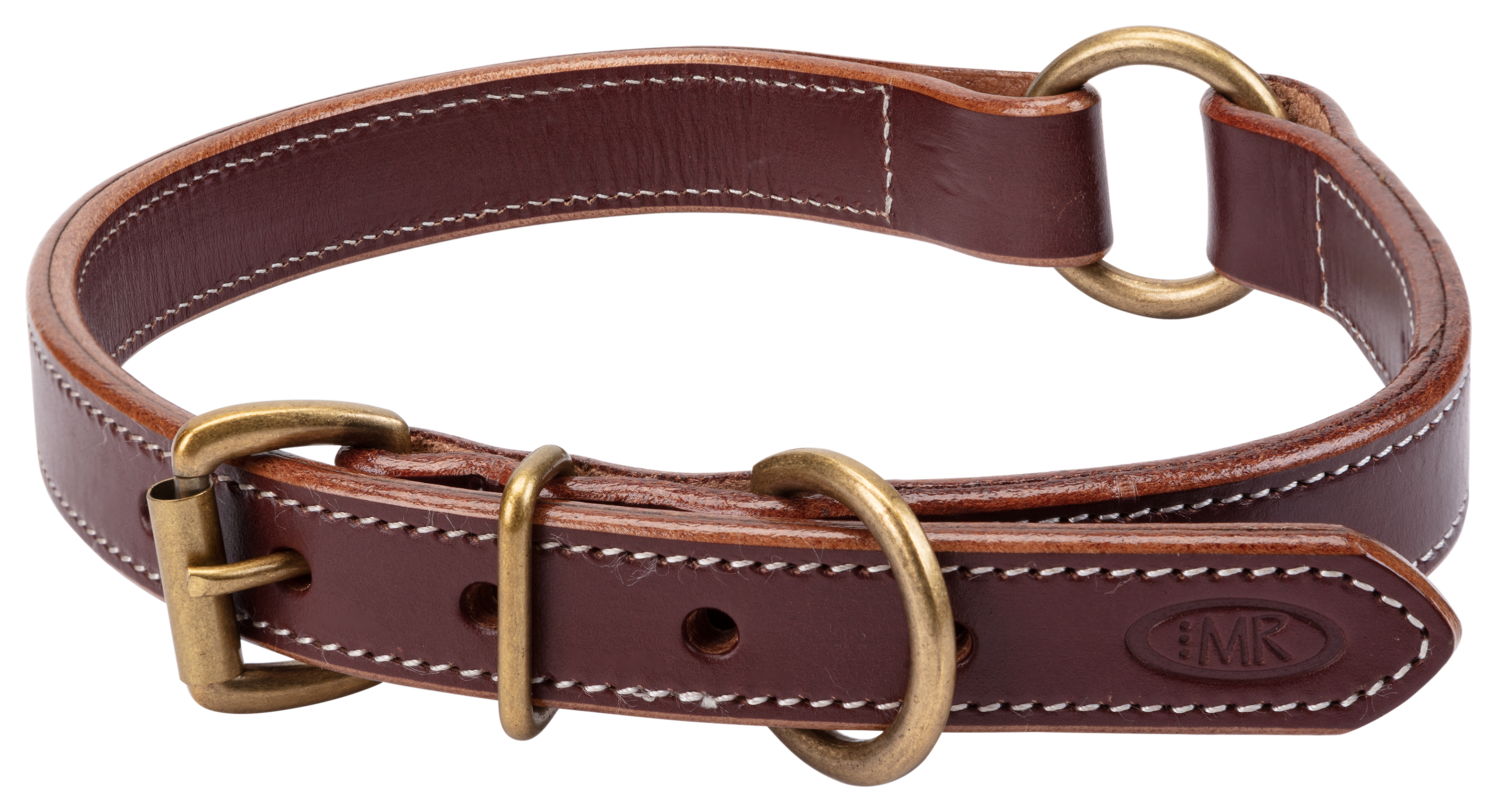 Mud River High Prairie Dog Collar with Safety O-Ring - Mahogany - 22″