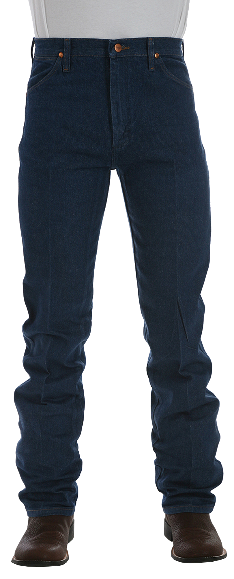 Image of Wrangler Cowboy Cut Original Fit Jeans for Men - Prewashed Indigo - 46x32