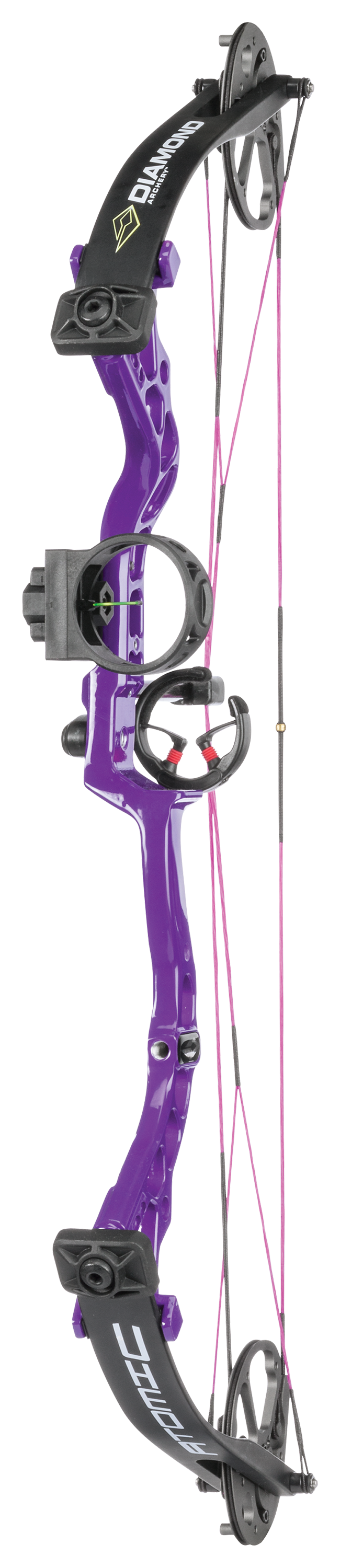 Diamond by Bowtech Atomic Youth Compound Bow Package - Right Hand - Purple
