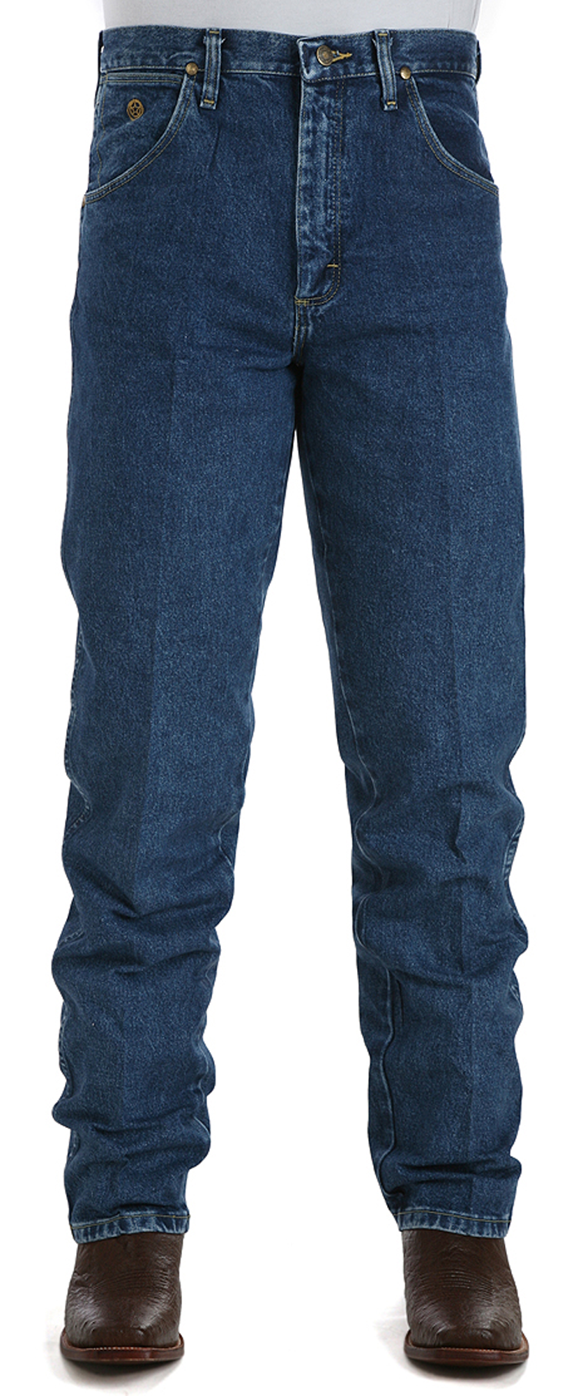Wrangler George Strait Cowboy-Cut Relaxed-Fit Jeans for Men - Heavyweight Stone Denim - 36x32