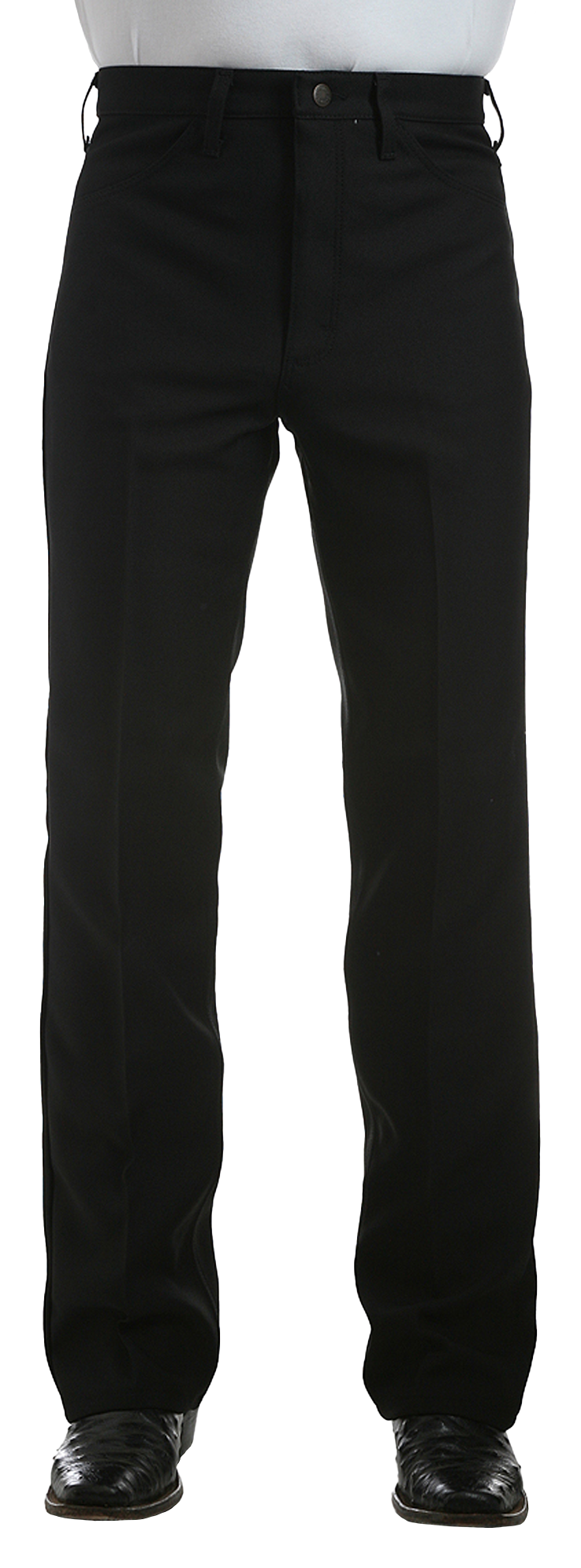 Wrangler Men's Wrancher Regular Fit Dress Jeans - Black - 40x32
