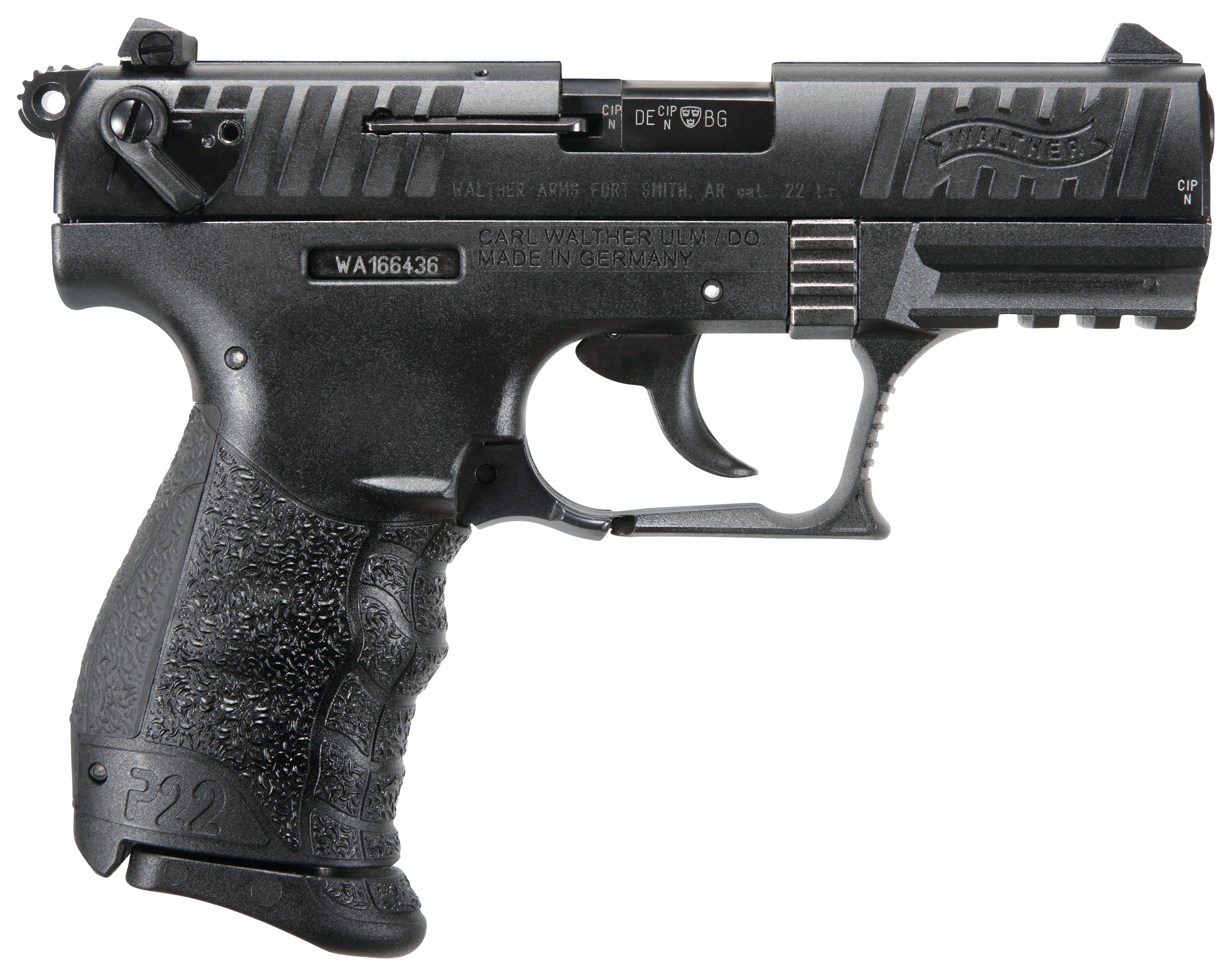Walther P22Q Semi-Auto Rimfire Pistol - .22 Long Rifle - Black