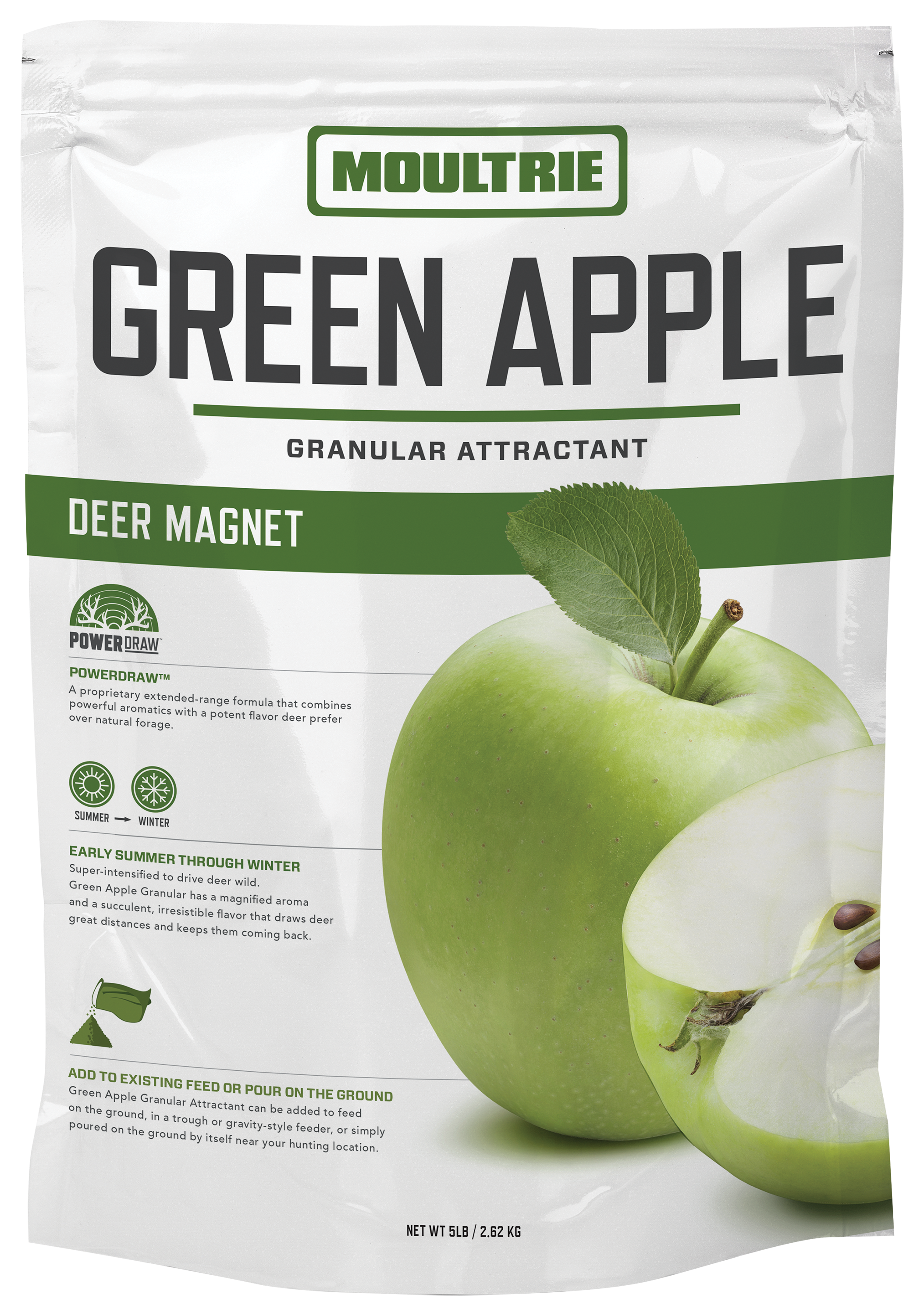 Moultrie Deer Magnet Green Apple Granular Game Attractant