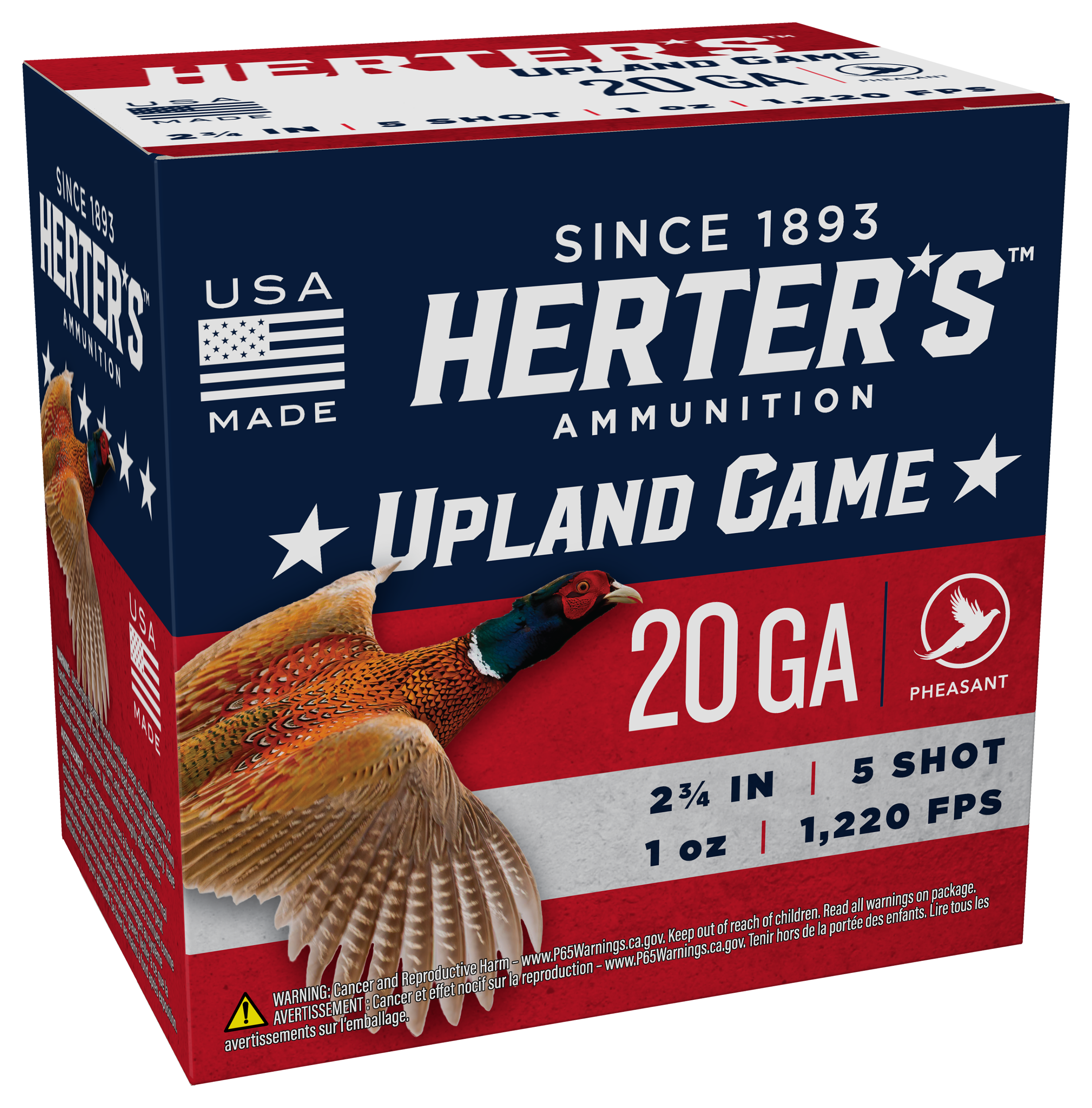 Image of "Herter's Pheasant 20-Ga. 2-3/4"" 1 oz. Shotshells - #5 - 25 Rounds"