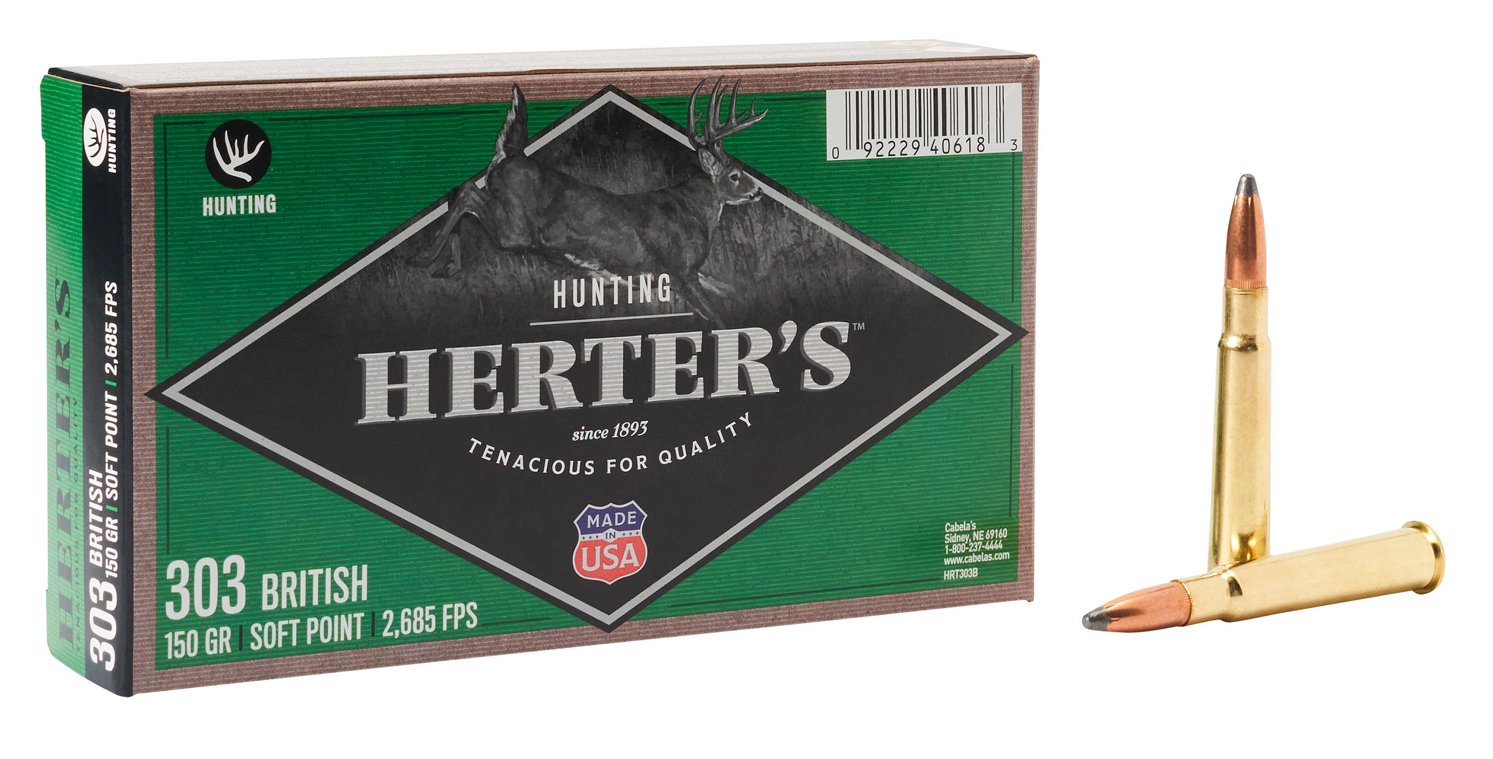 Herter's Hunting .303 British 150 Grain Centerfire Rifle Ammo