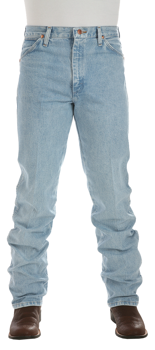 Image of Wrangler Cowboy Cut Original Fit Jeans for Men - Bleach - 38x32