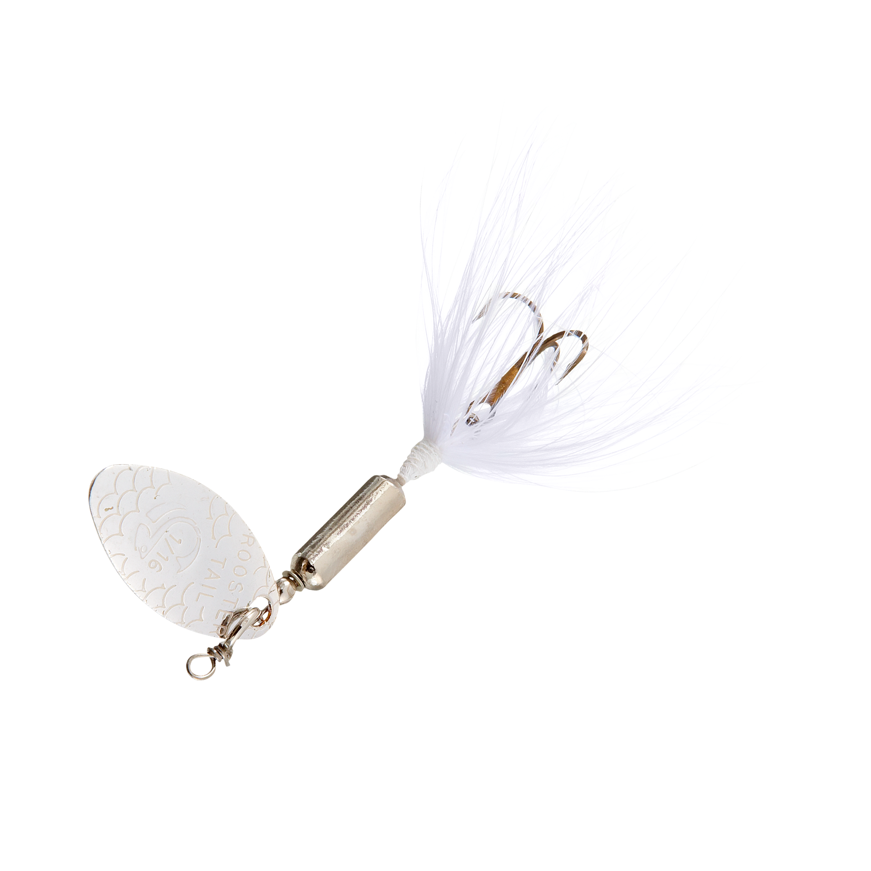 Image of Worden's Original Rooster Tail - 1/16 oz. - Chrome White Tail