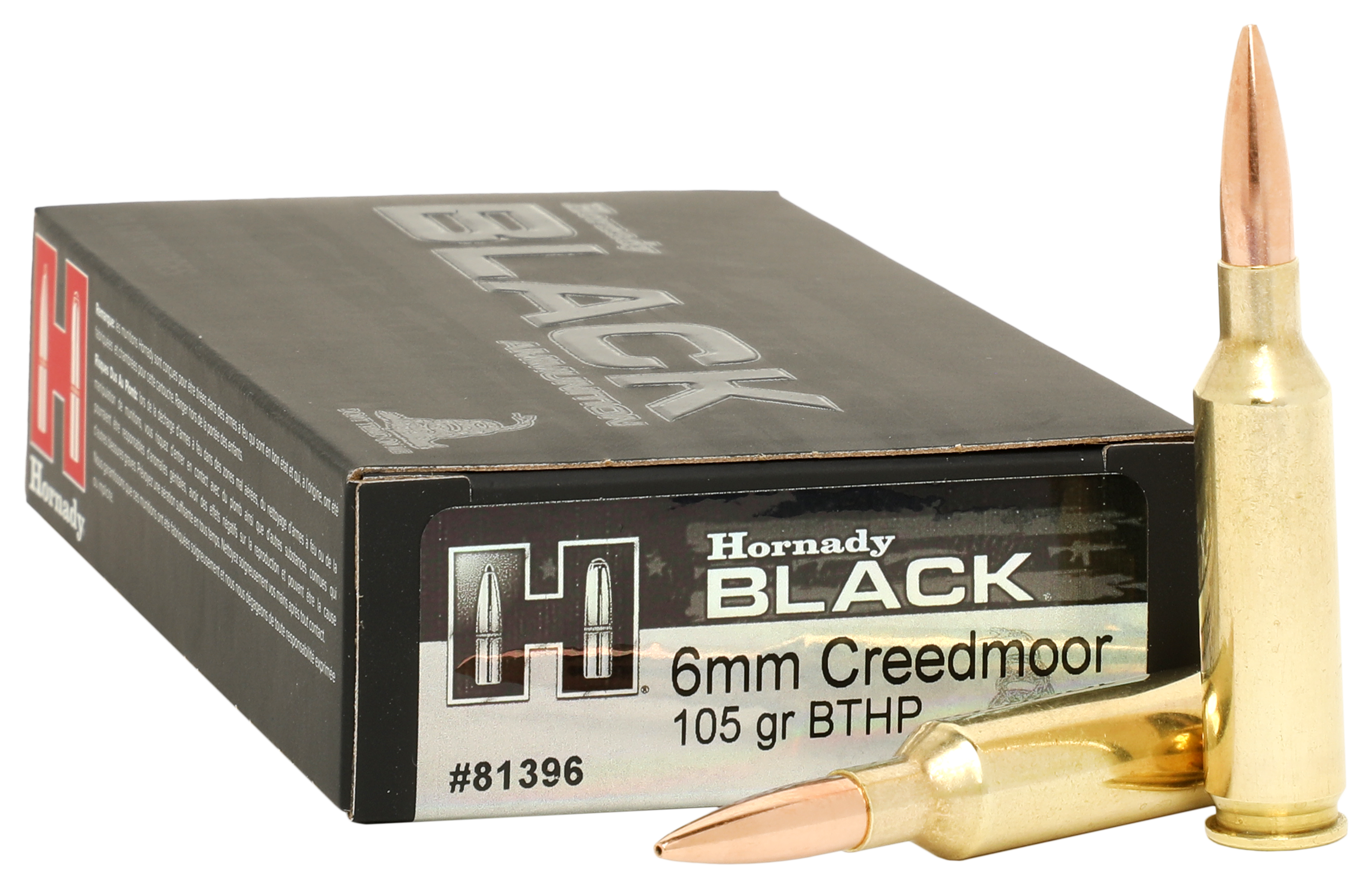Hornady Black 6mm Creedmoor 105 Grain BTHP Rifle Ammo