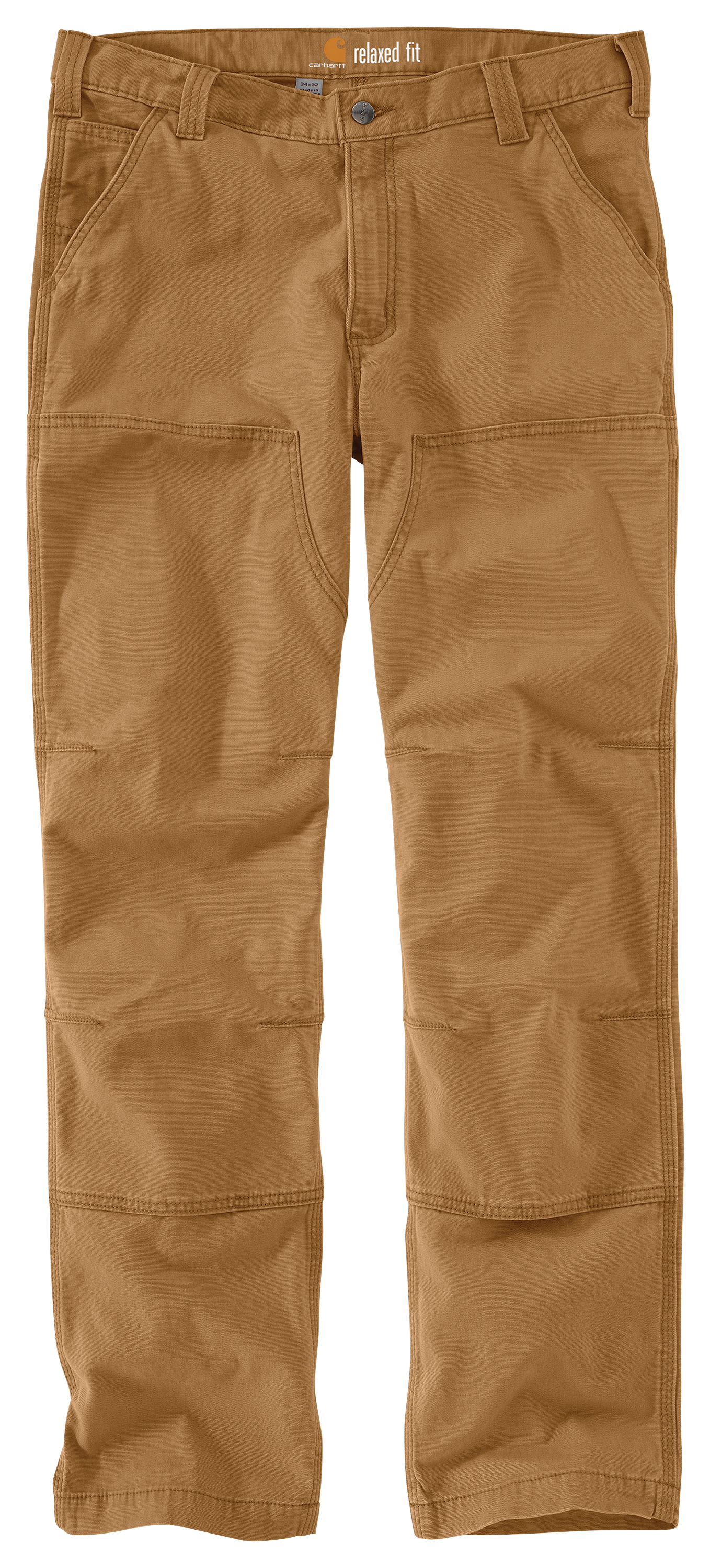 Image of Carhartt Relaxed Straight Rigby Double-Front Dungarees- Hickory - 31x34