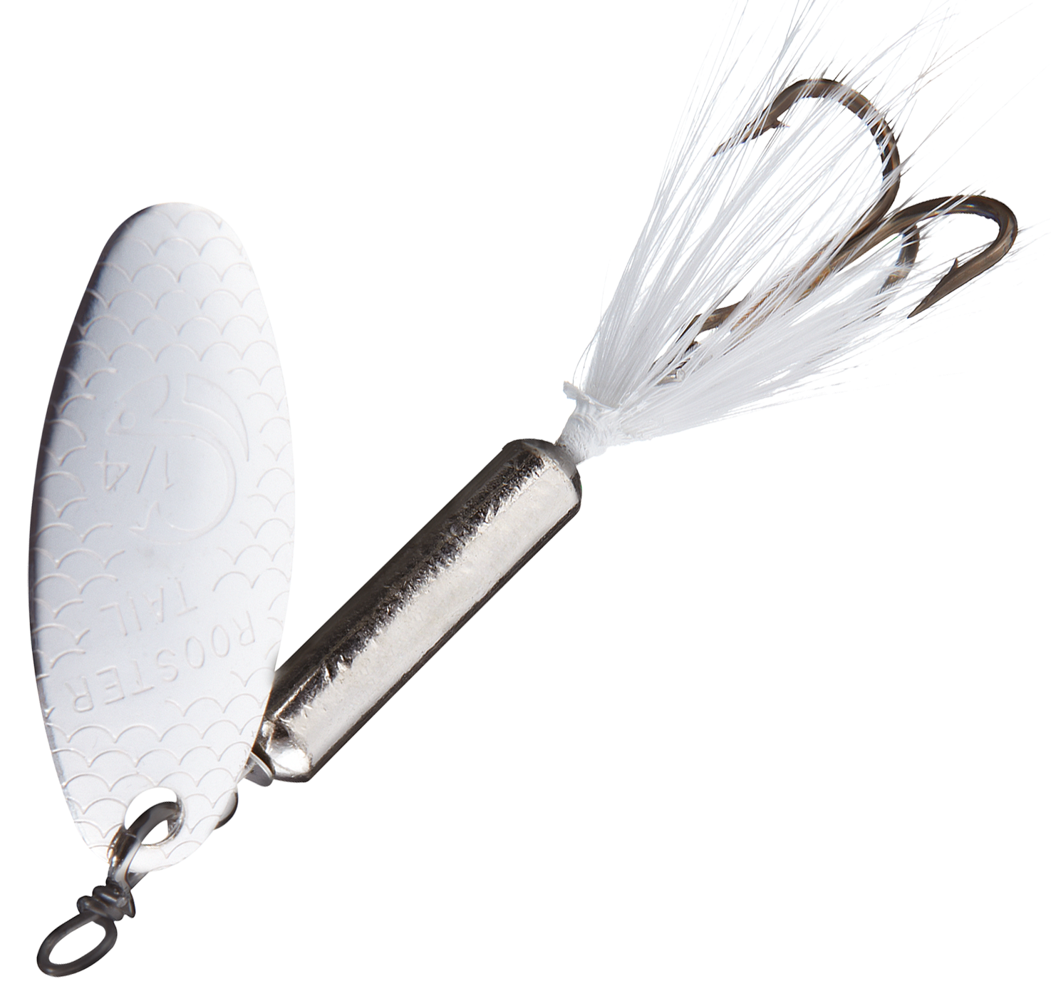 Worden's Original Rooster Tail - 1/4 oz. - Chrome White Tail