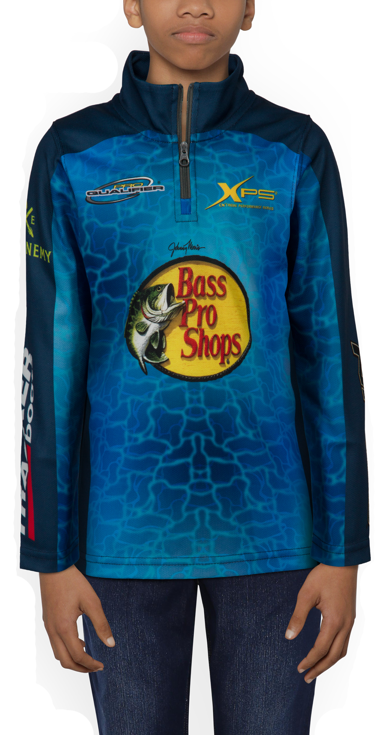 Bass Pro Shops Quarter-Zip Long-Sleeve Fishing Jersey for Toddlers