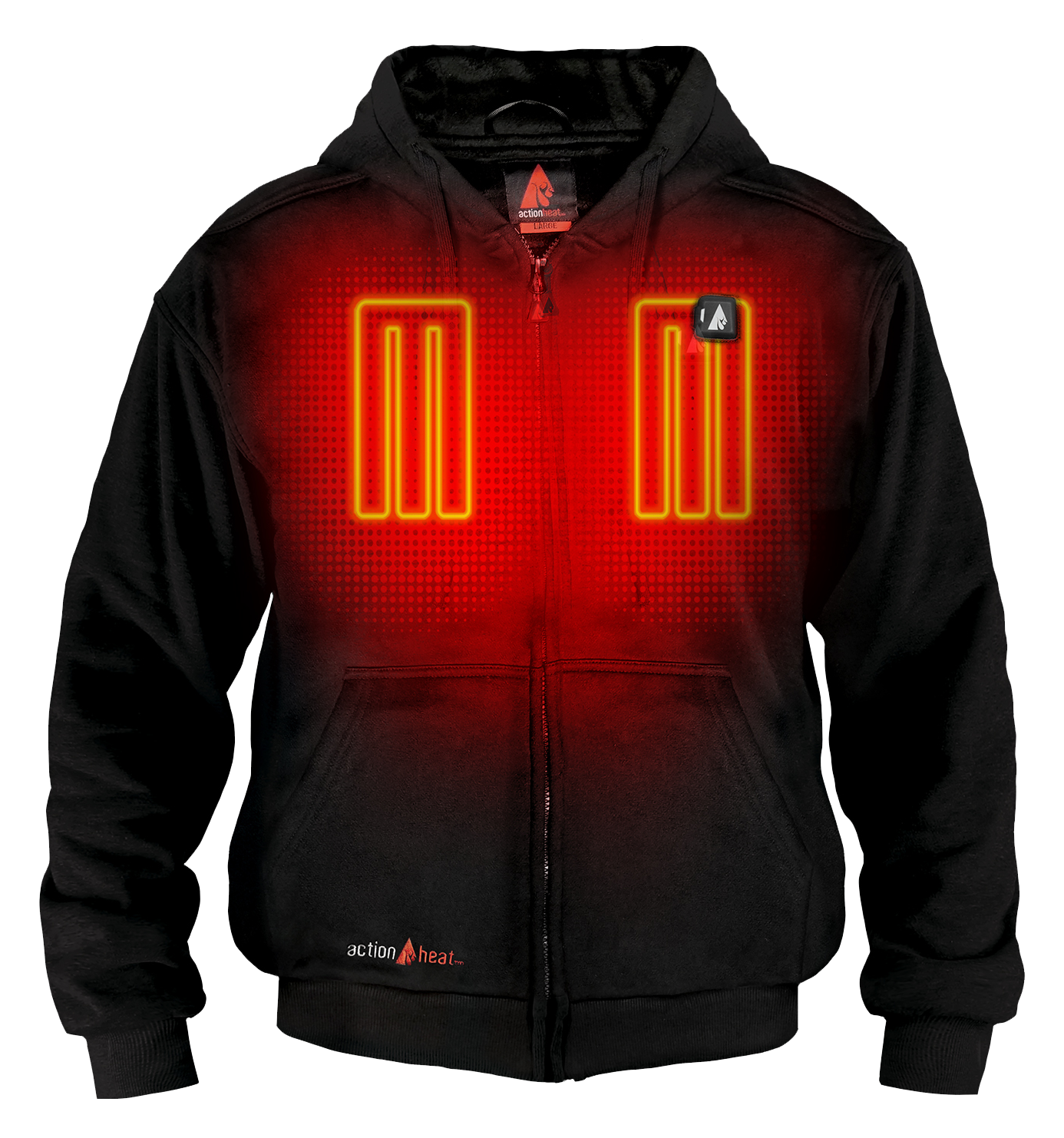 ActionHeat 5V Battery Heated Long-Sleeve Hoodie - Black