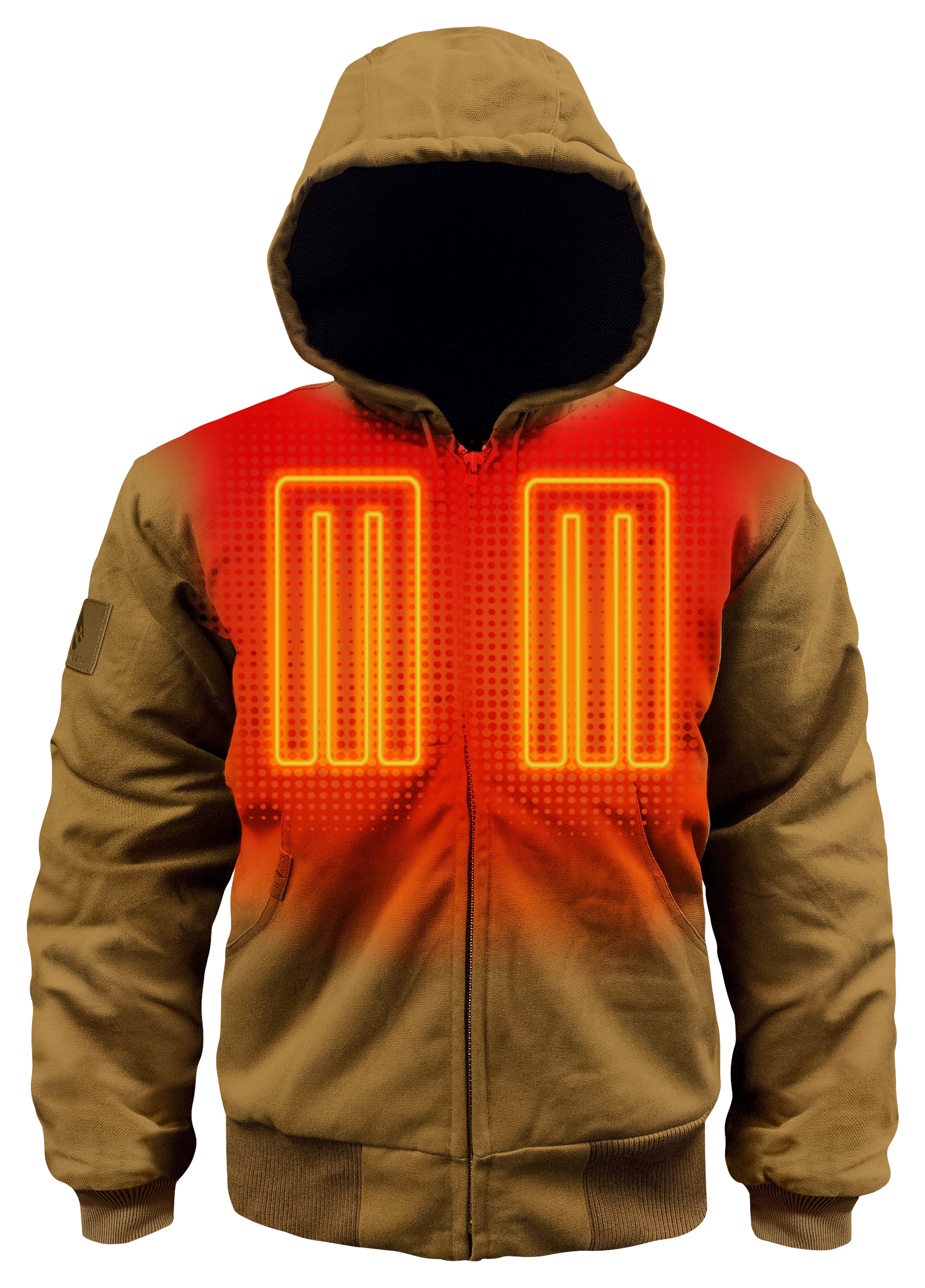 ActionHeat 5V Battery Cordless Heavy-Duty Heated Work Jacket for Men - Khaki - S