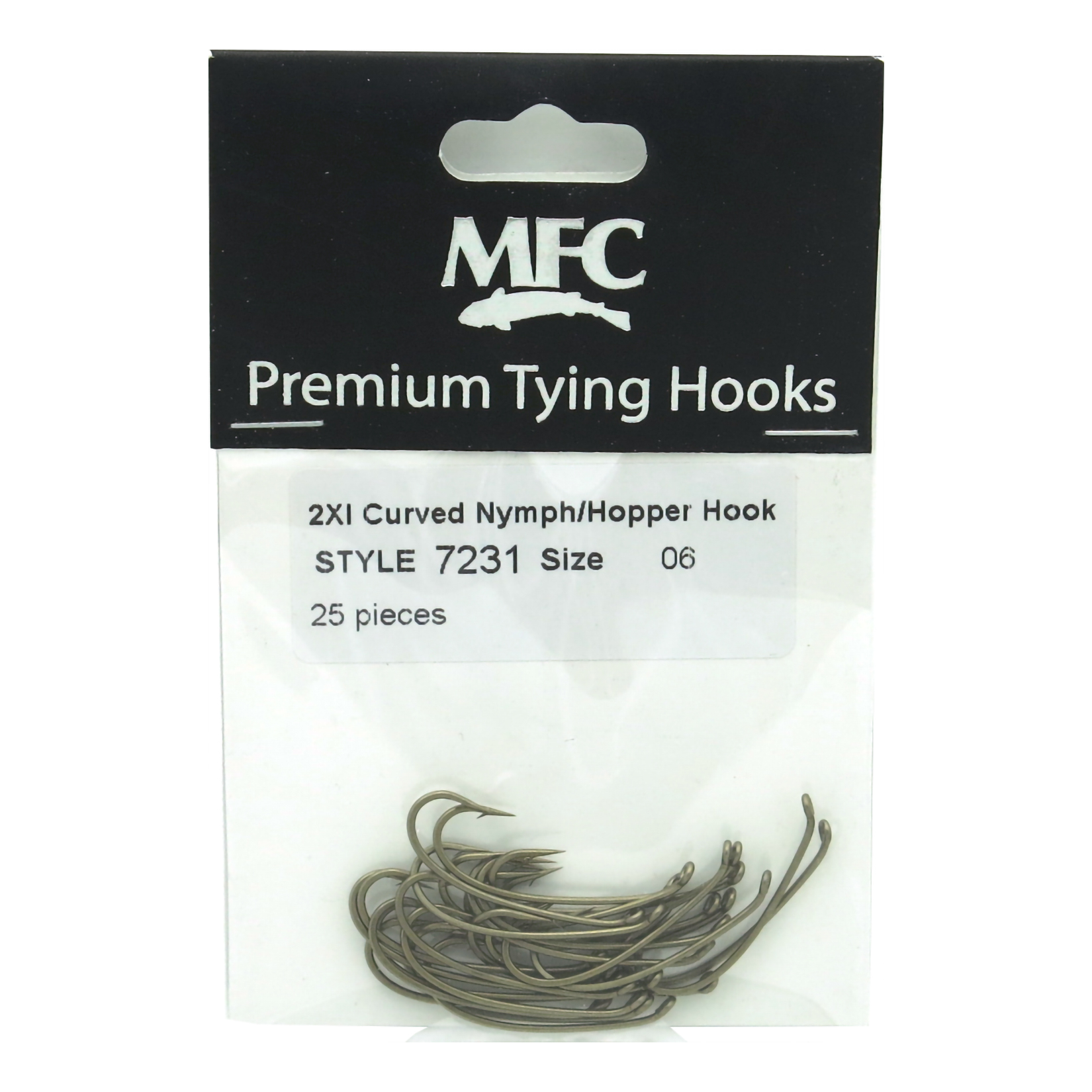 MONTANA FLY COMPANY 7231 2XL Curved Nymph/Hopper Fly Hook