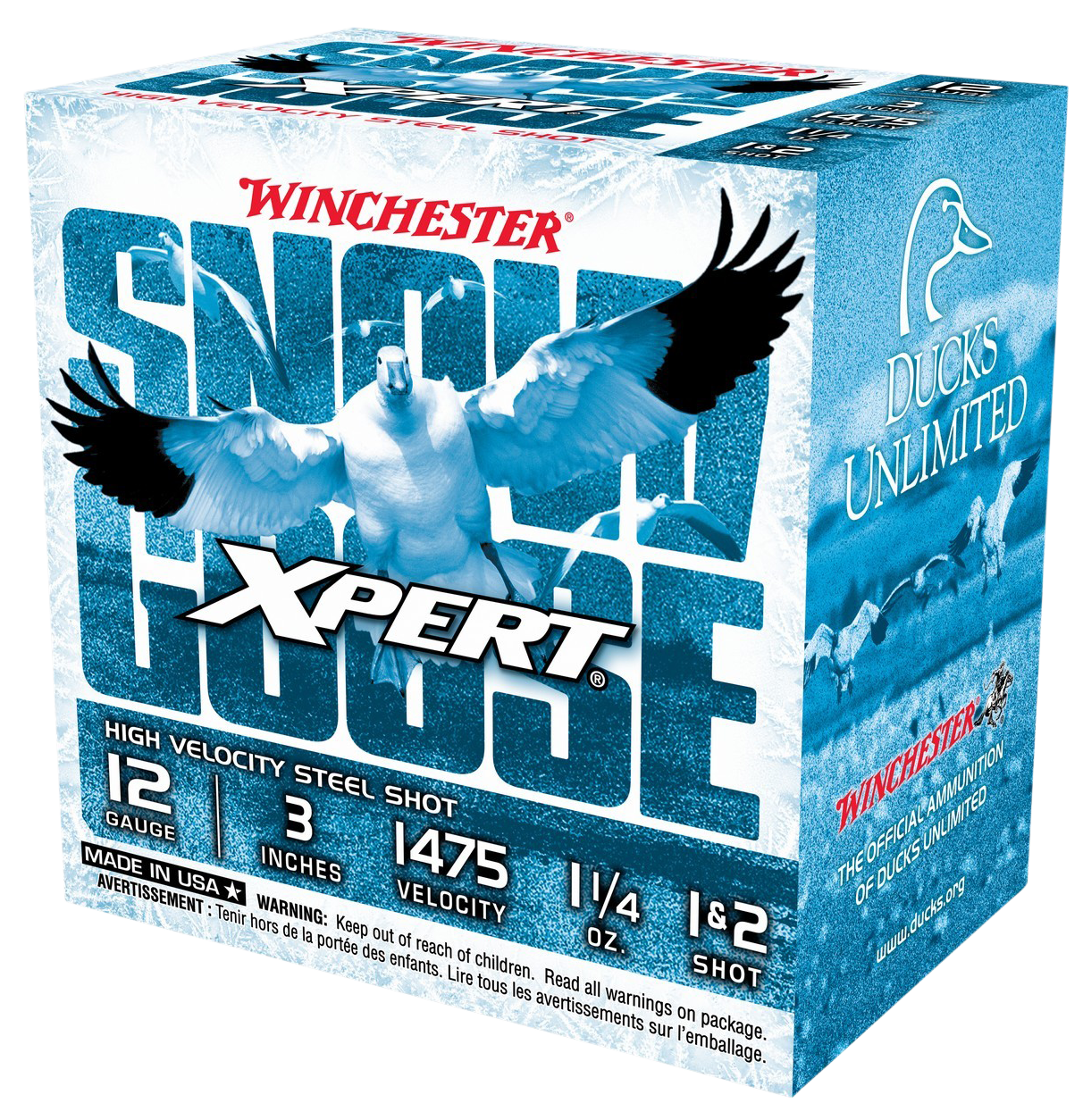 Image of "Winchester Xpert Snow Goose 12-Ga. 3"" 1-1/4 oz. Steel Shotshells - 1/2 - 25 Rounds"
