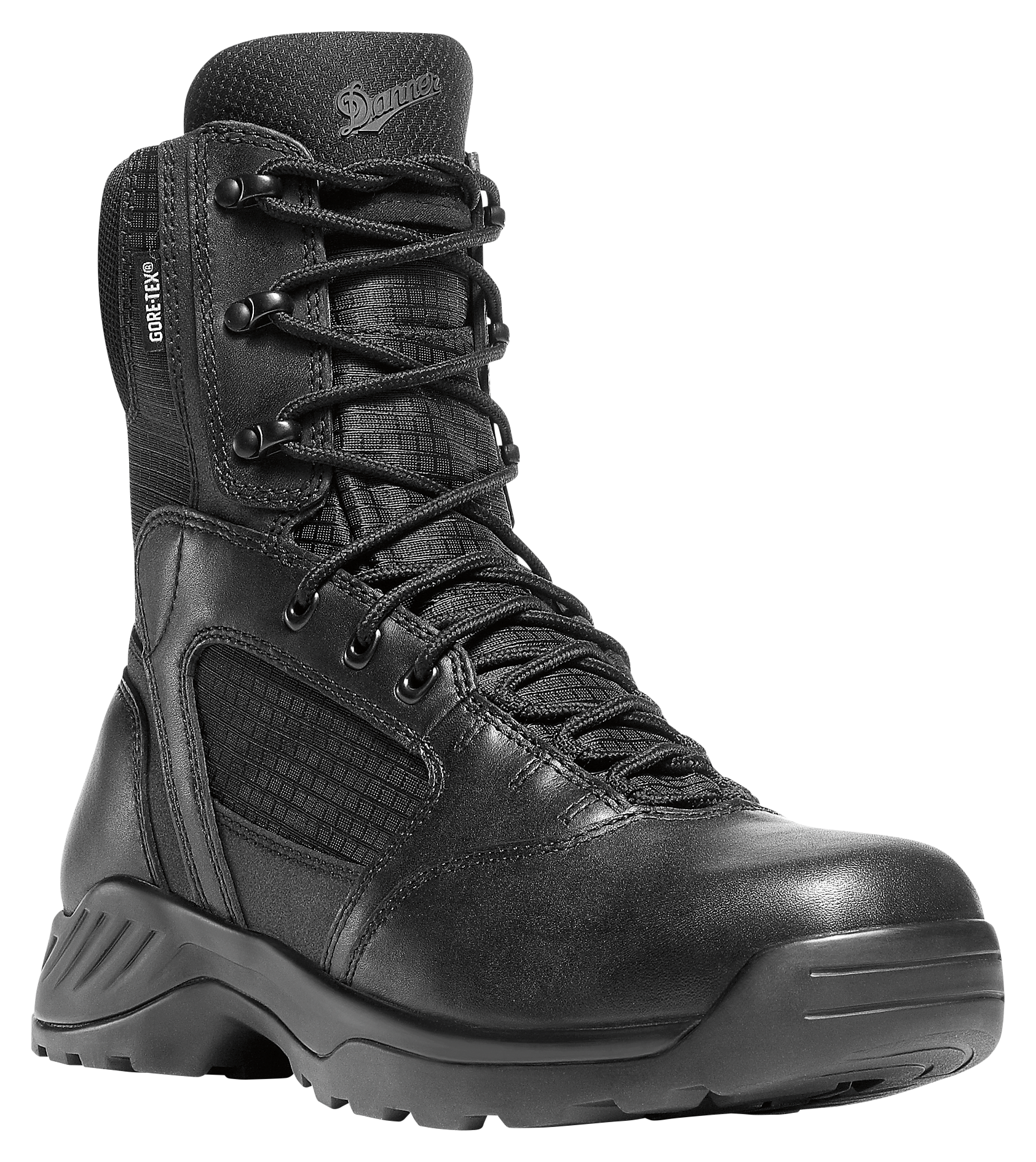 Image of Danner Kinetic GTX Side-Zip Waterproof Tactical Duty Boots for Men - Black - 6M