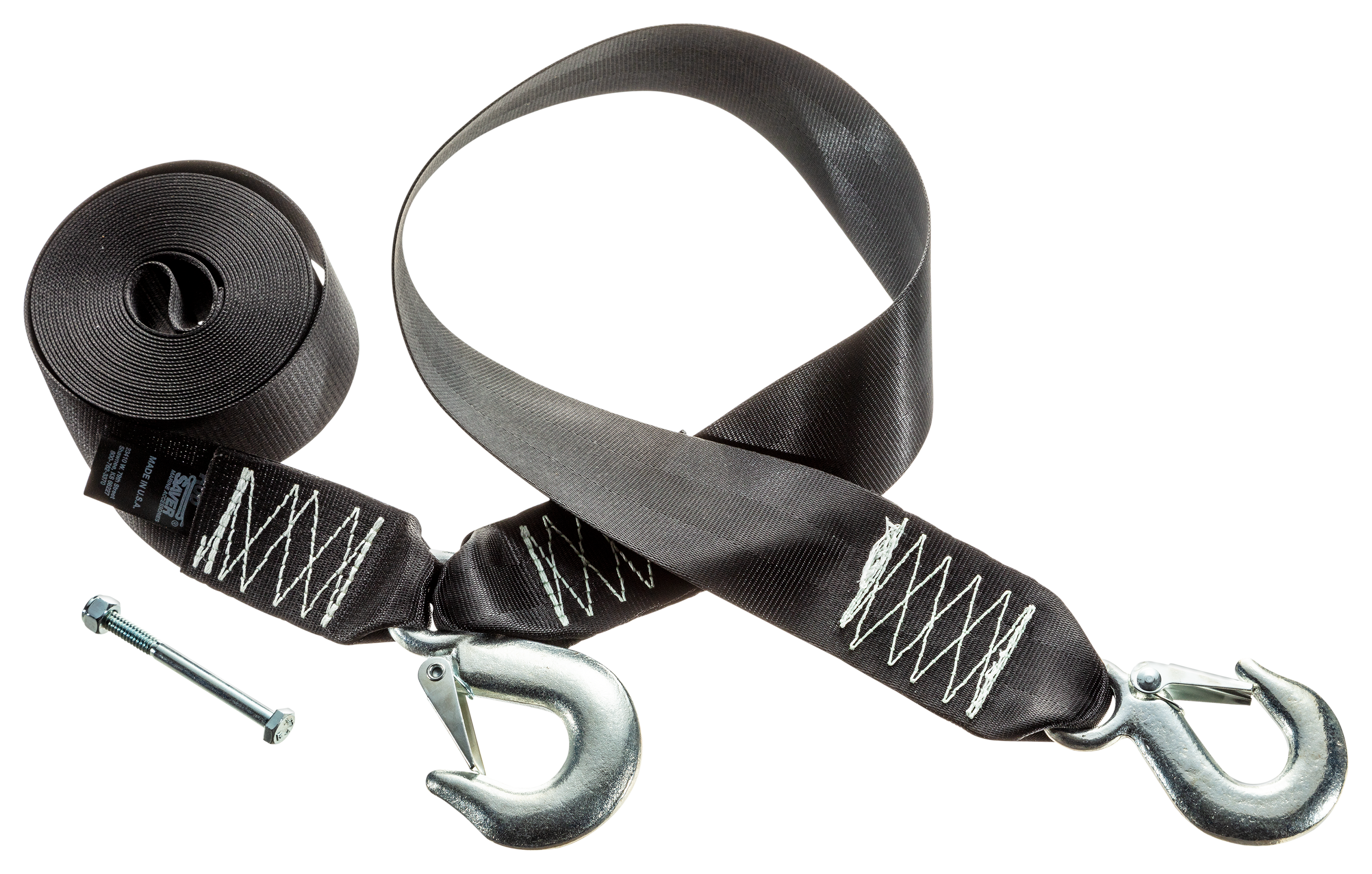 Rod Saver Replacement Winch Strap with Safety Strap