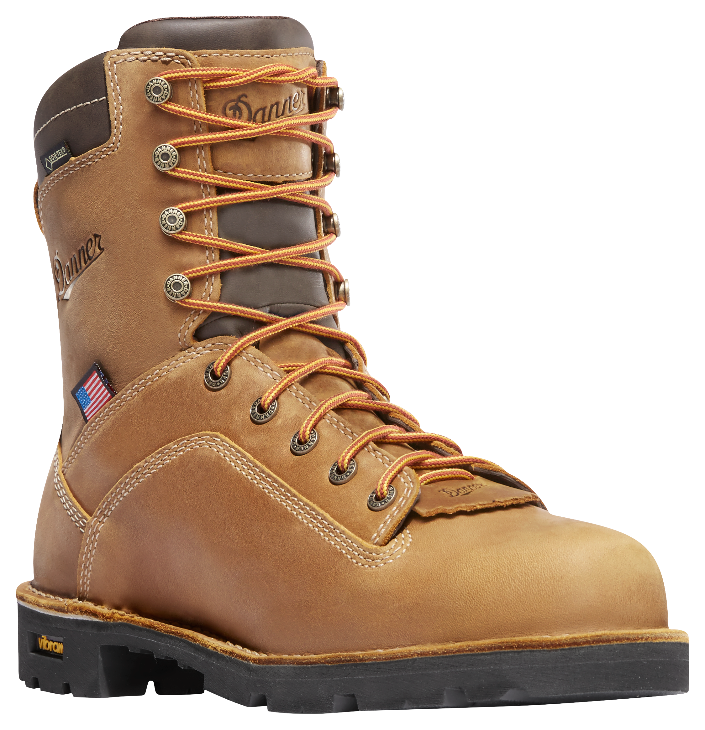 Danner Quarry USA GORE-TEX Insulated Work Boots for Men - Distress Brown - 8M