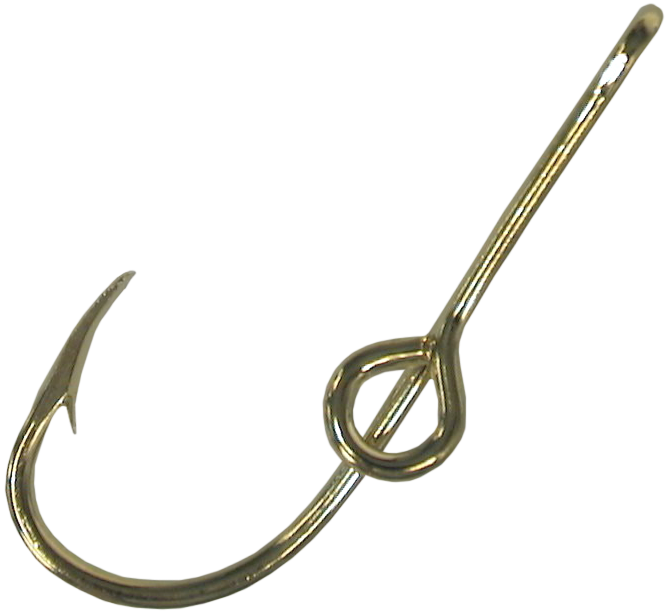 Eagle Claw Fish Hook Hat Pin - Tie Clasp - Gold