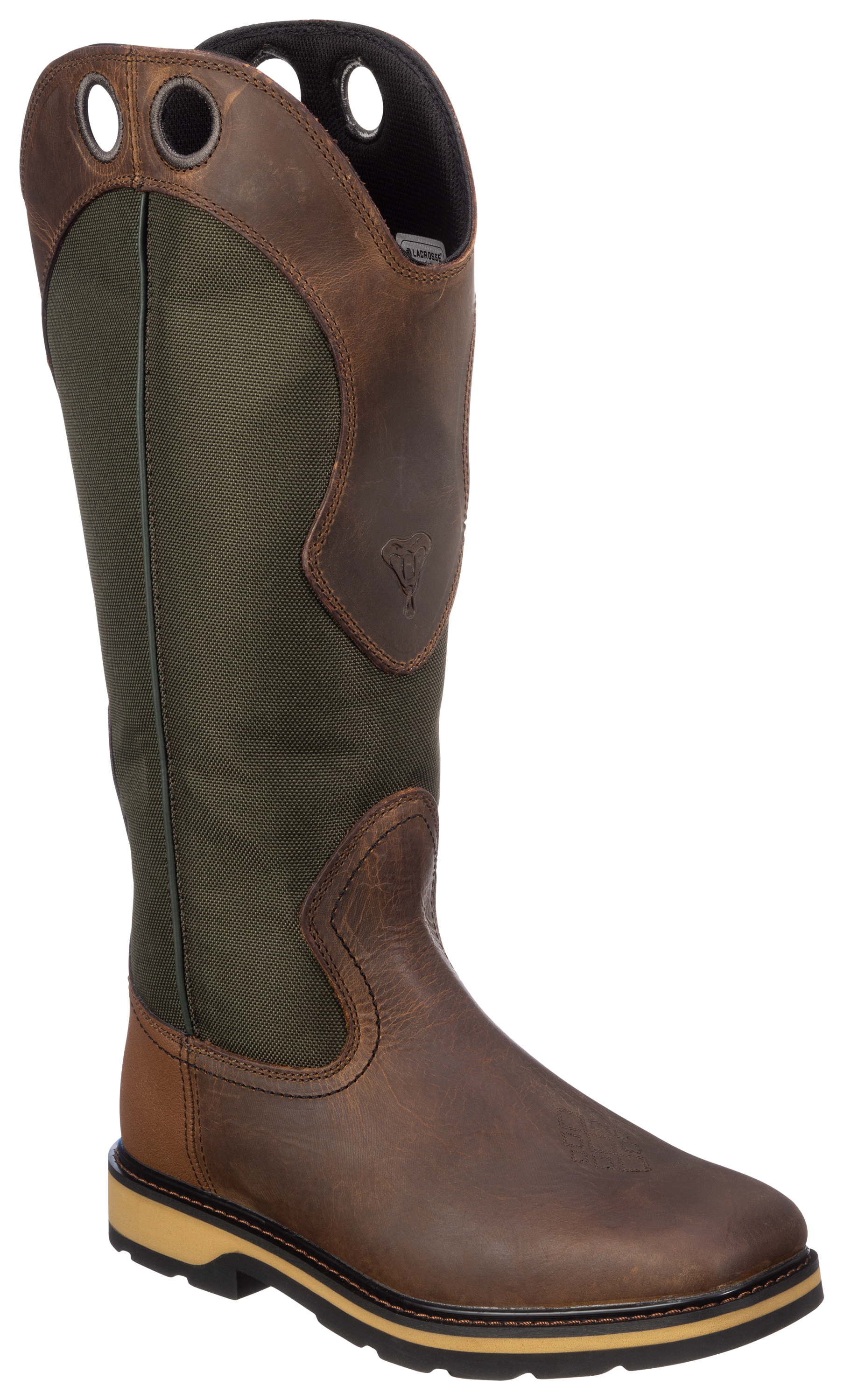Image of LaCrosse Snake Country Snake Boots for Men - Olive - 14W