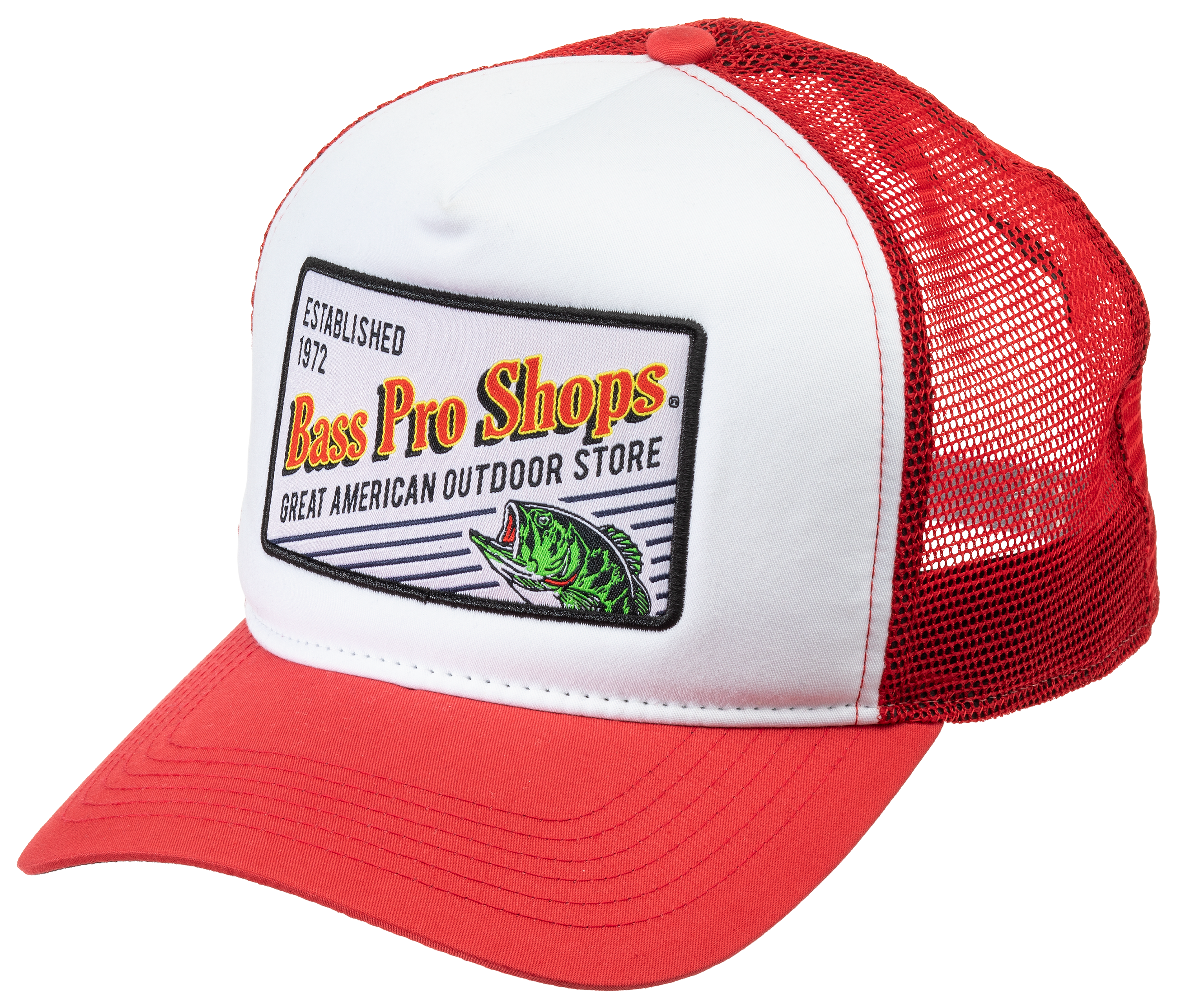  Bass Original Fishing Pro Foam Trucker Hat - Vintage Graphic  Snapback Hat For Men And Women
