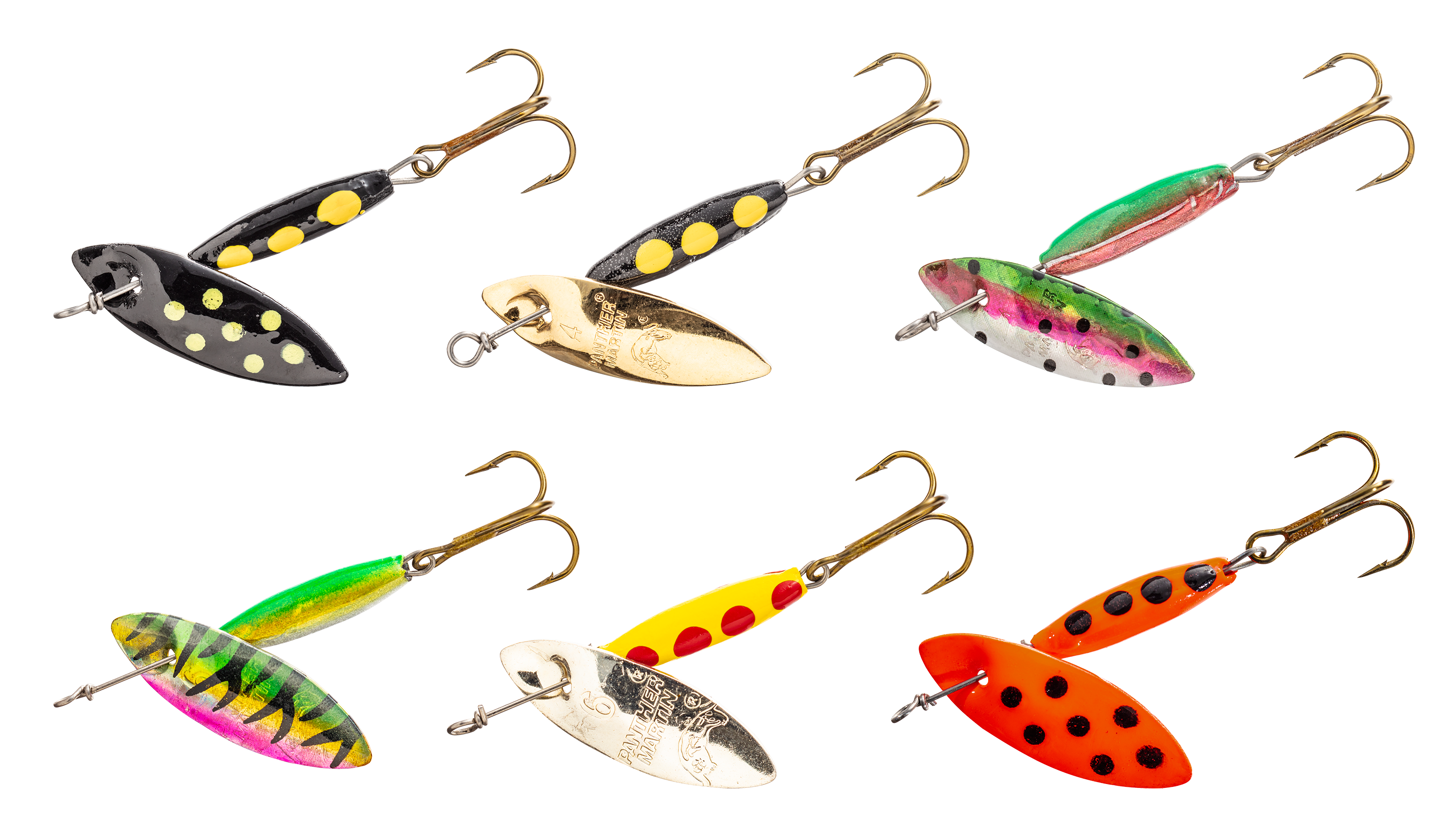 Panther Martin PMWS6 Willow Strike Spinners Fishing Lure Kit - Assorted -  Pack of 6