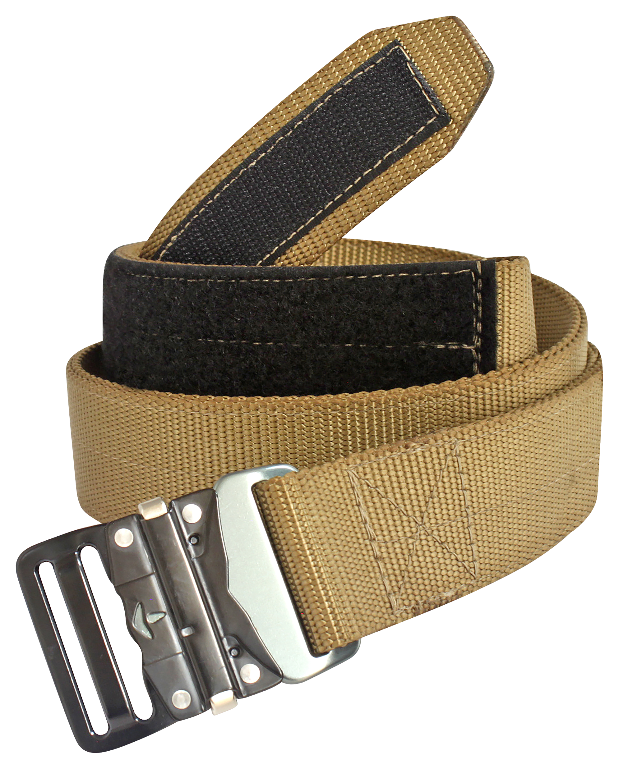 Bison Designs LoPro Heavy-Duty Buckle Belt for Men - Coyote Brown - M