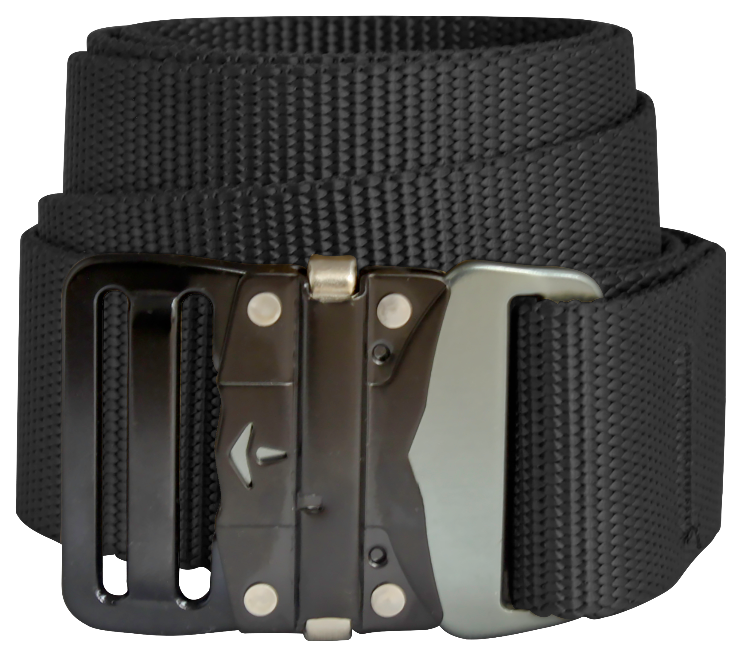 Bison Designs 38mm LoPro Buckle Belt for Men - Black - L