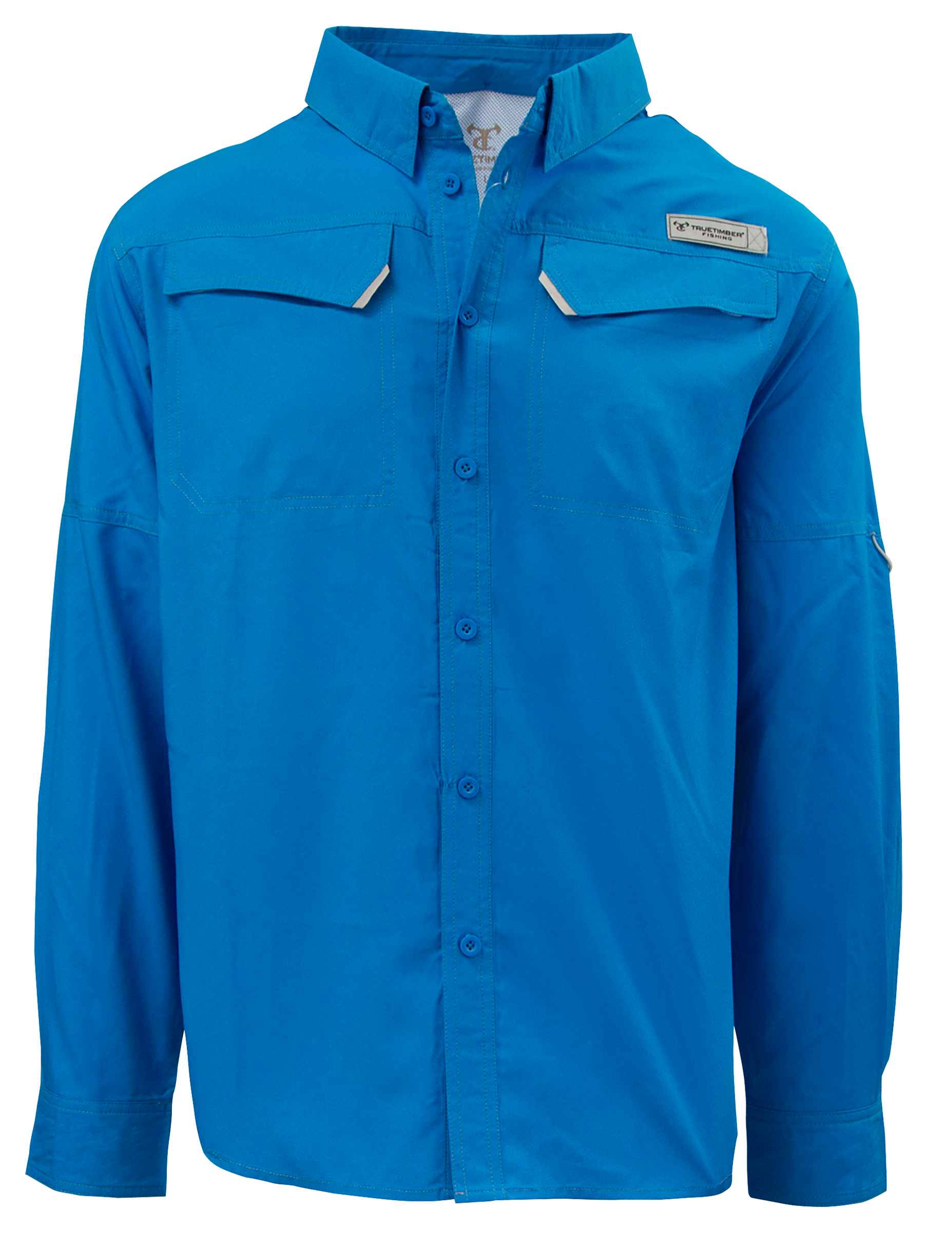 Cabela's Microtex Classic Button-Down Long-Sleeve Shirt for Men - TrueTimber Strata - M