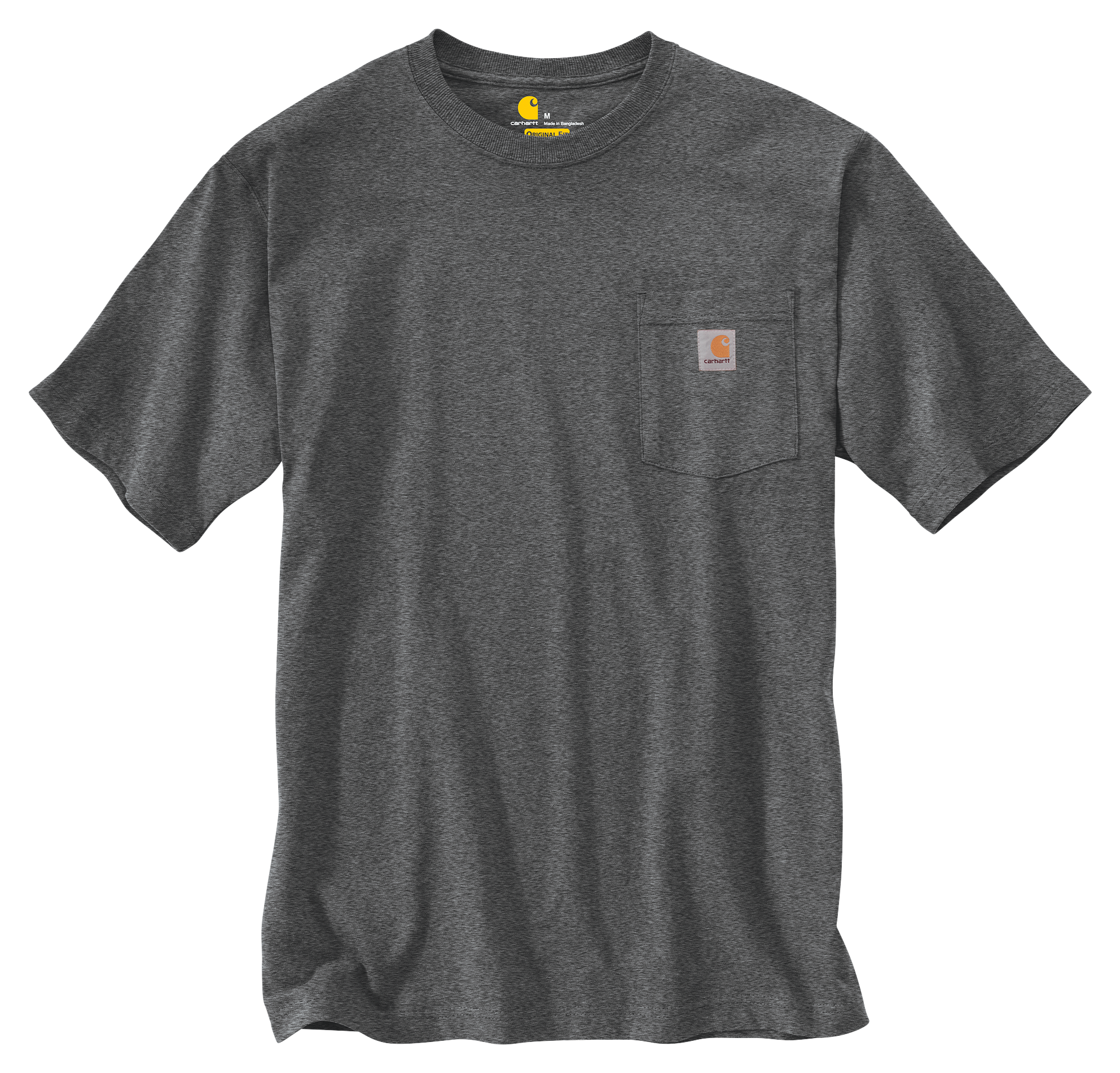 Image of Carhartt Loose-Fit Heavyweight Short-Sleeve Pocket T-Shirt for Men - Carbon Heather - 4XLT