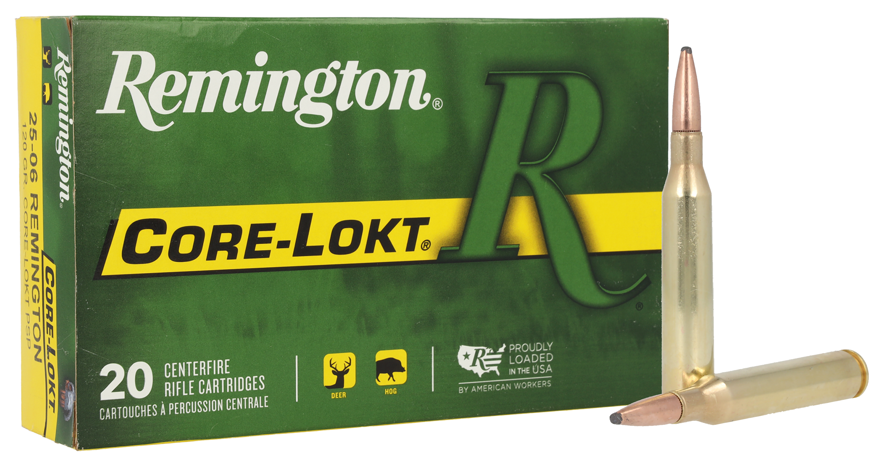 Remington Core-Lokt .25-06 Remington 120 Grain Centerfire Rifle Ammo