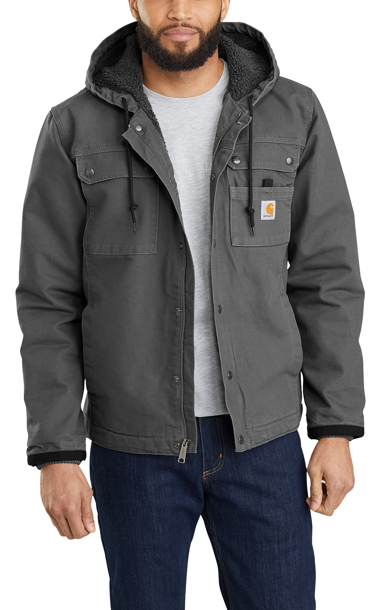 Image of Carhartt Bartlett Jacket for Men - Gravel - L